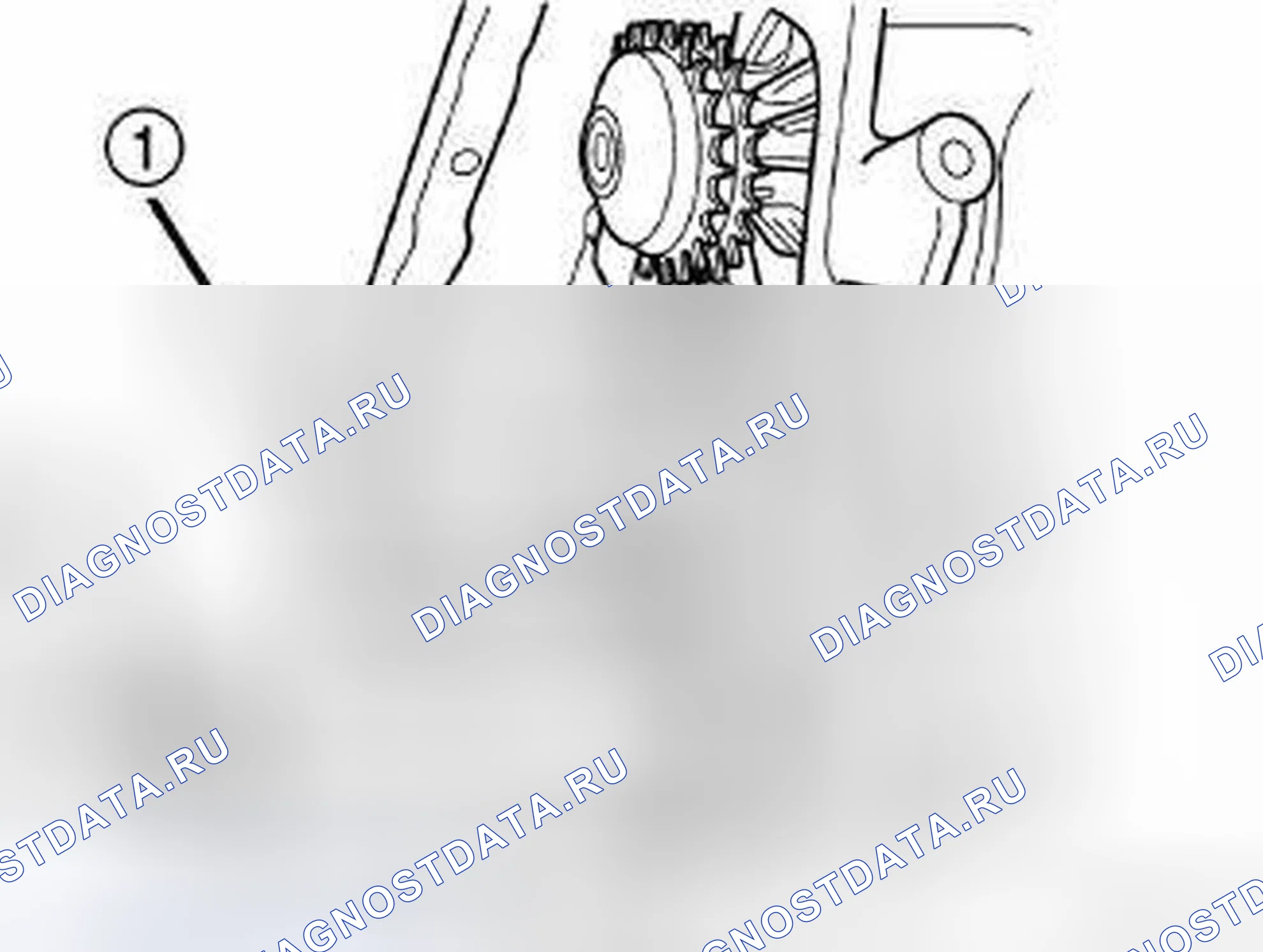 Рис. 768: Звездочка коленчатого вала. Dodge Journey I