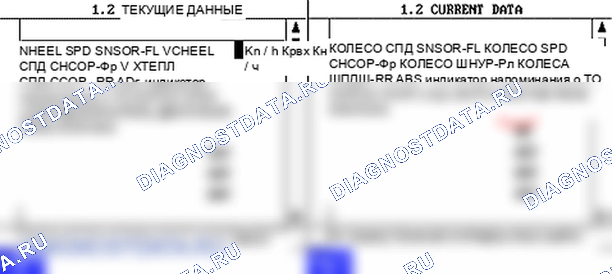 C1210: Датчик частоты вращения колеса (RR) - скачок скорости или поврежденное возбуждение. Hyundai Accent LC