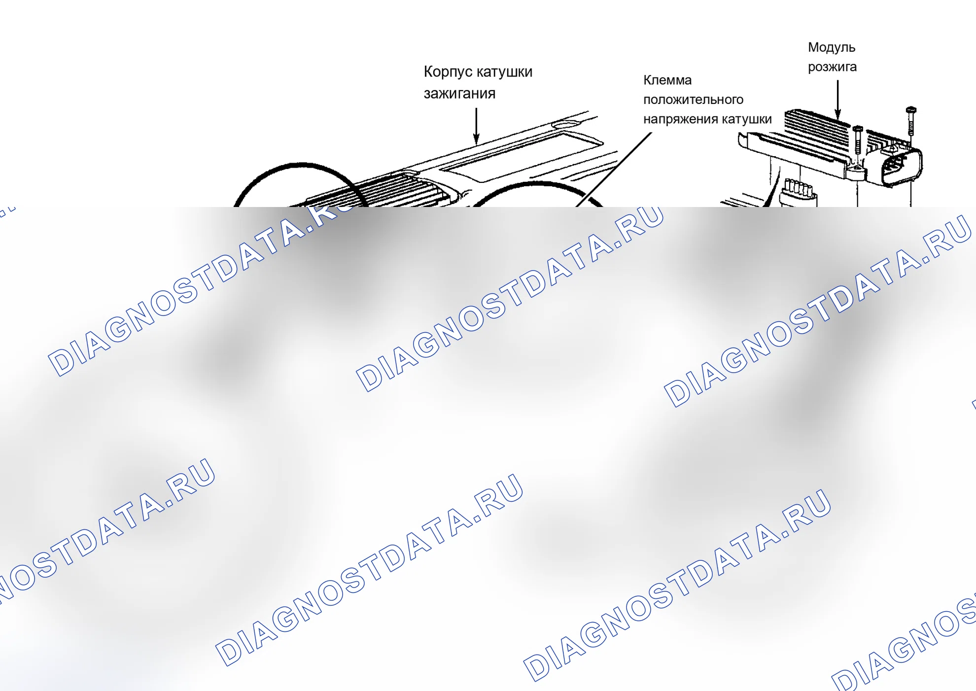 Рис. 60: Цепи катушки зажигания. Pontiac Grand AM V