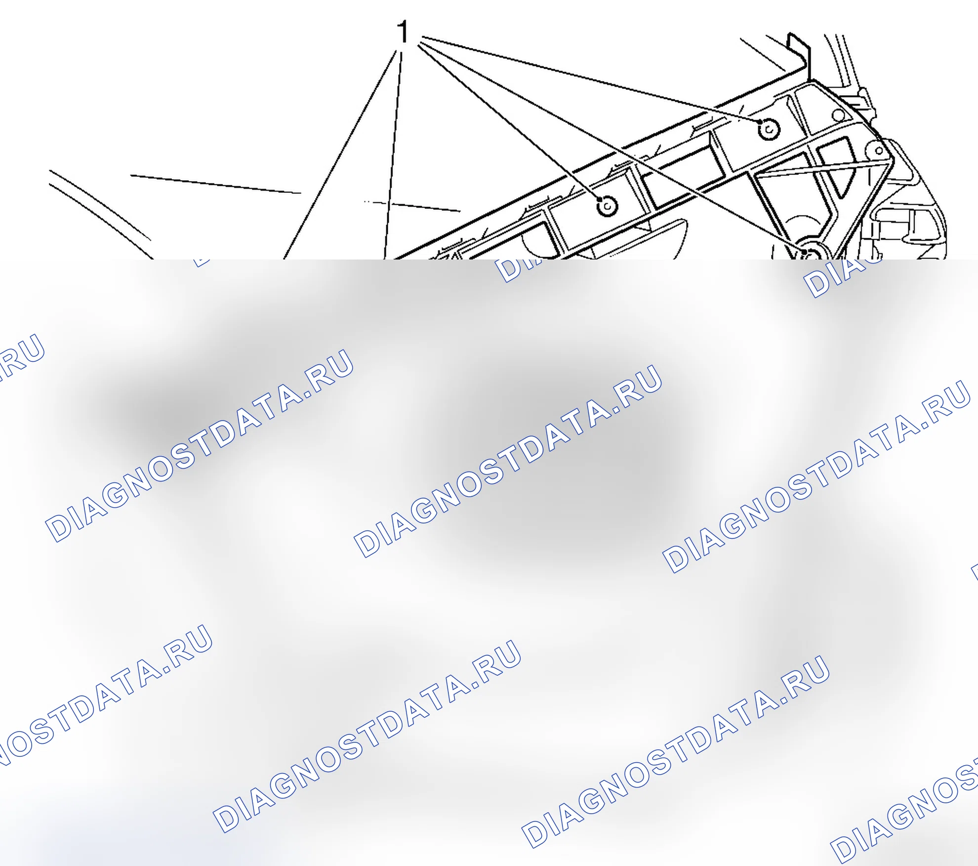 Демонтаж и монтаж направляющей задней обшивки сбоку (модель L 67). Opel Astra H