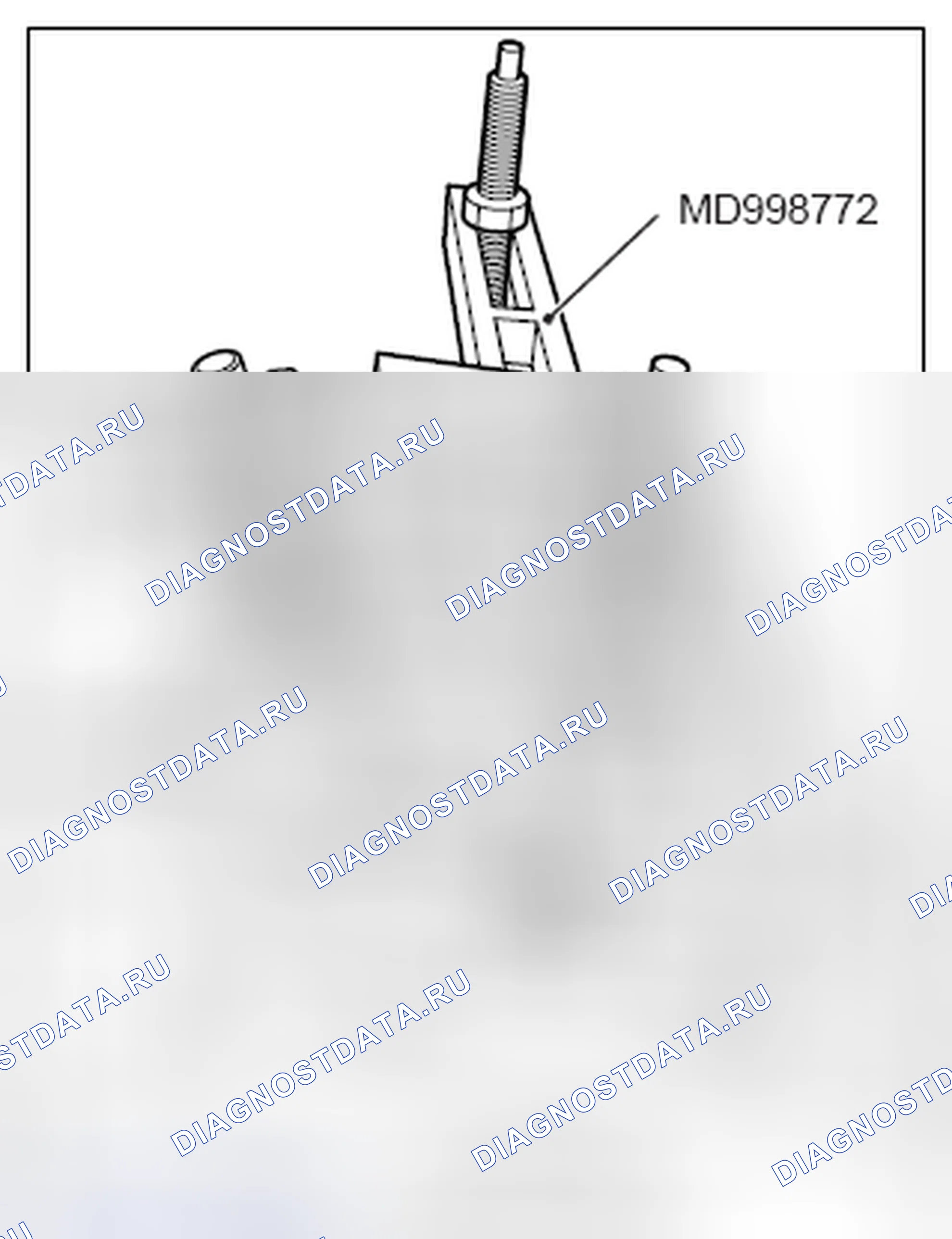 Рис. 48: <<D>> СНЯТИЕ ФИКСАТОРА ПРУЖИНЫ КЛАПАНА. Honda Domani MB