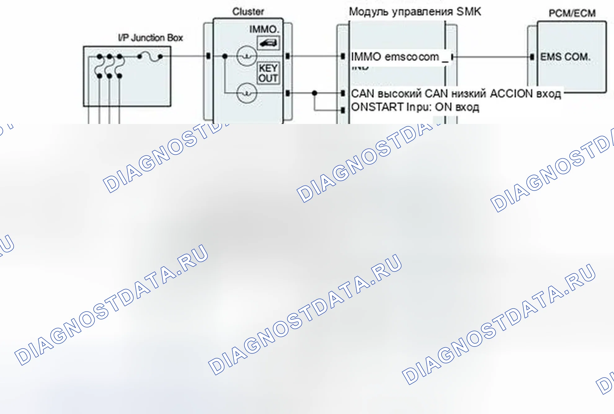 Рис. 214: Схема диагностической цепи. Hyundai Elantra V