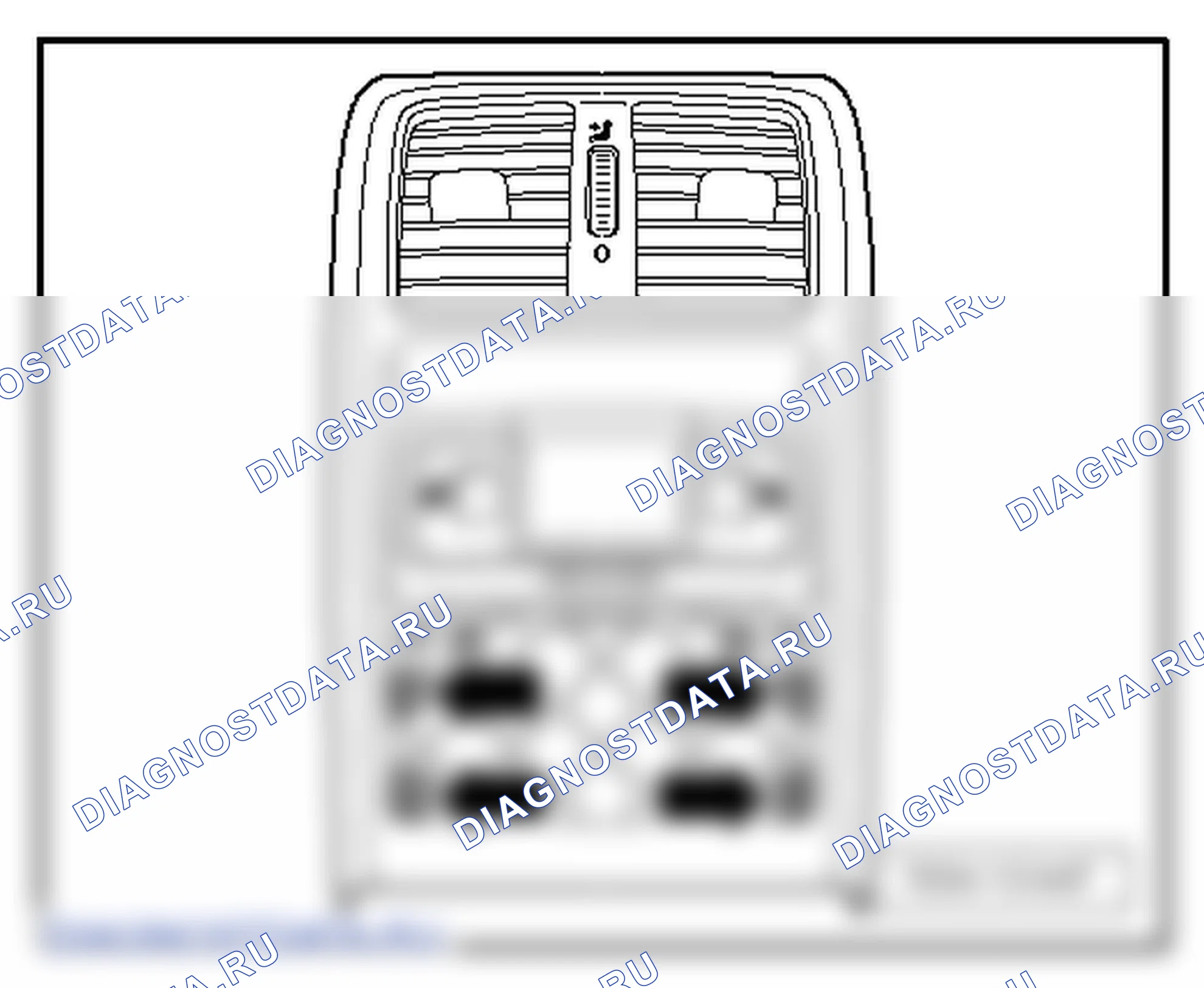 Лампы и органы управления в центральной консоли. SEAT Alhambra Ii