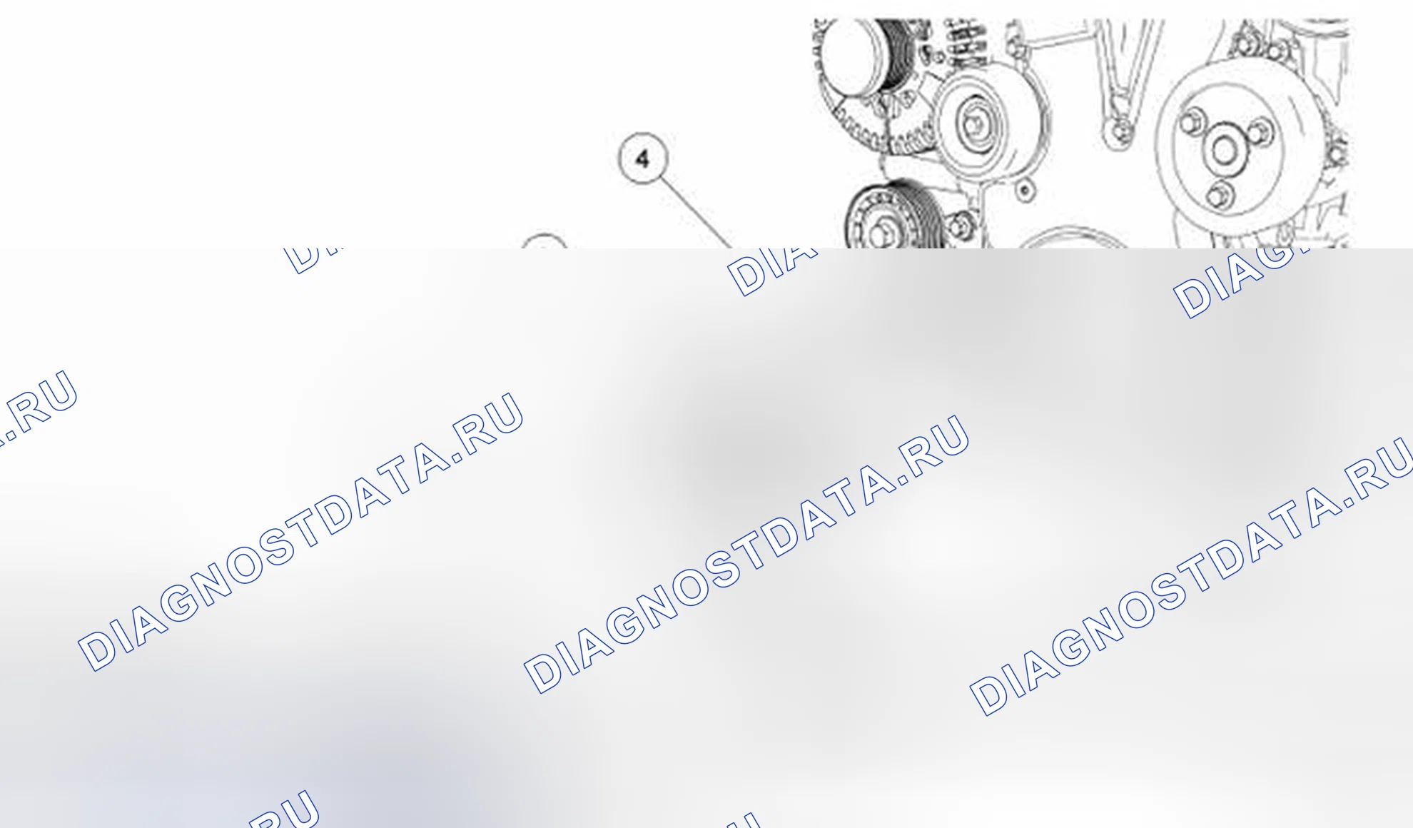 Рис. 2: Компоненты нижнего конца - разнесенный вид. Hyundai Matrix I рестайлинг