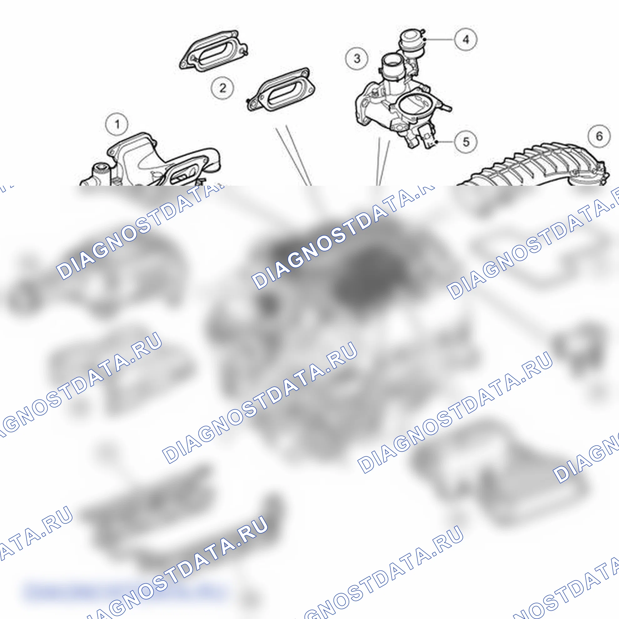 Рис. 138: НАГНЕТАТЕЛЬ. Land Rover Range Rover L322