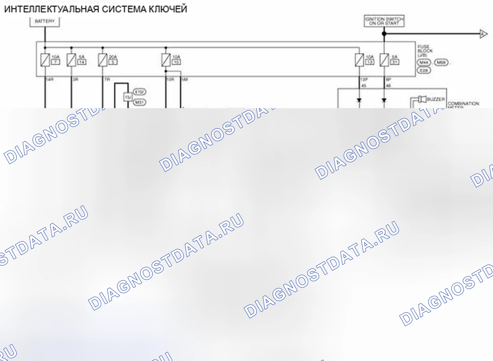 Рис. 112: электросхема. Nissan Rogue II