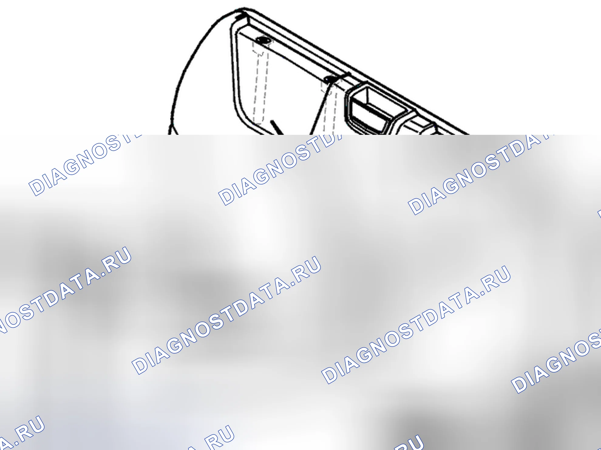 Рис. 1256: Снятие втулок подголовника. Volvo V70 II