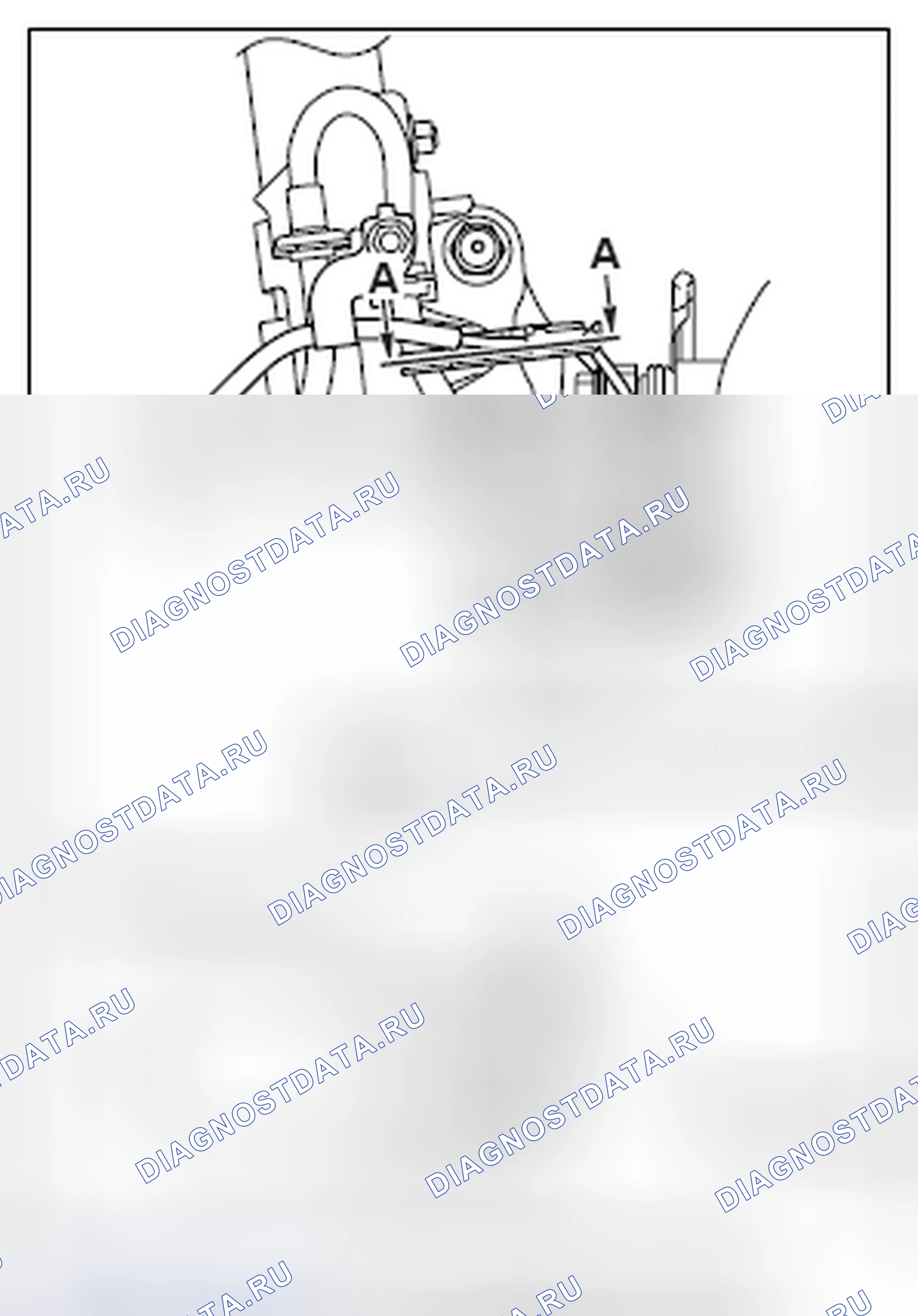 Рис. 168: >> D <<УСТАНОВКА ЗАЖИМА ЖГУТА. Honda Domani MB