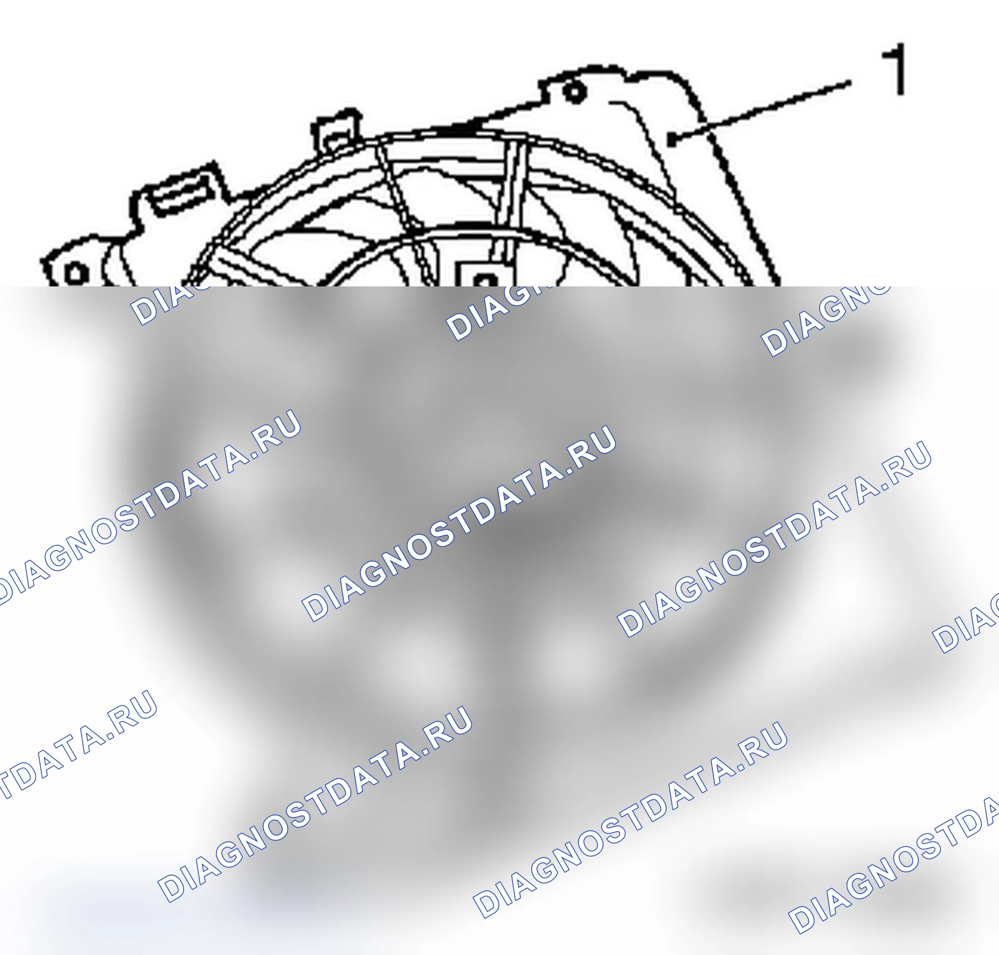 Замена мотора вентилятора (с кондиционером). Opel Astra H