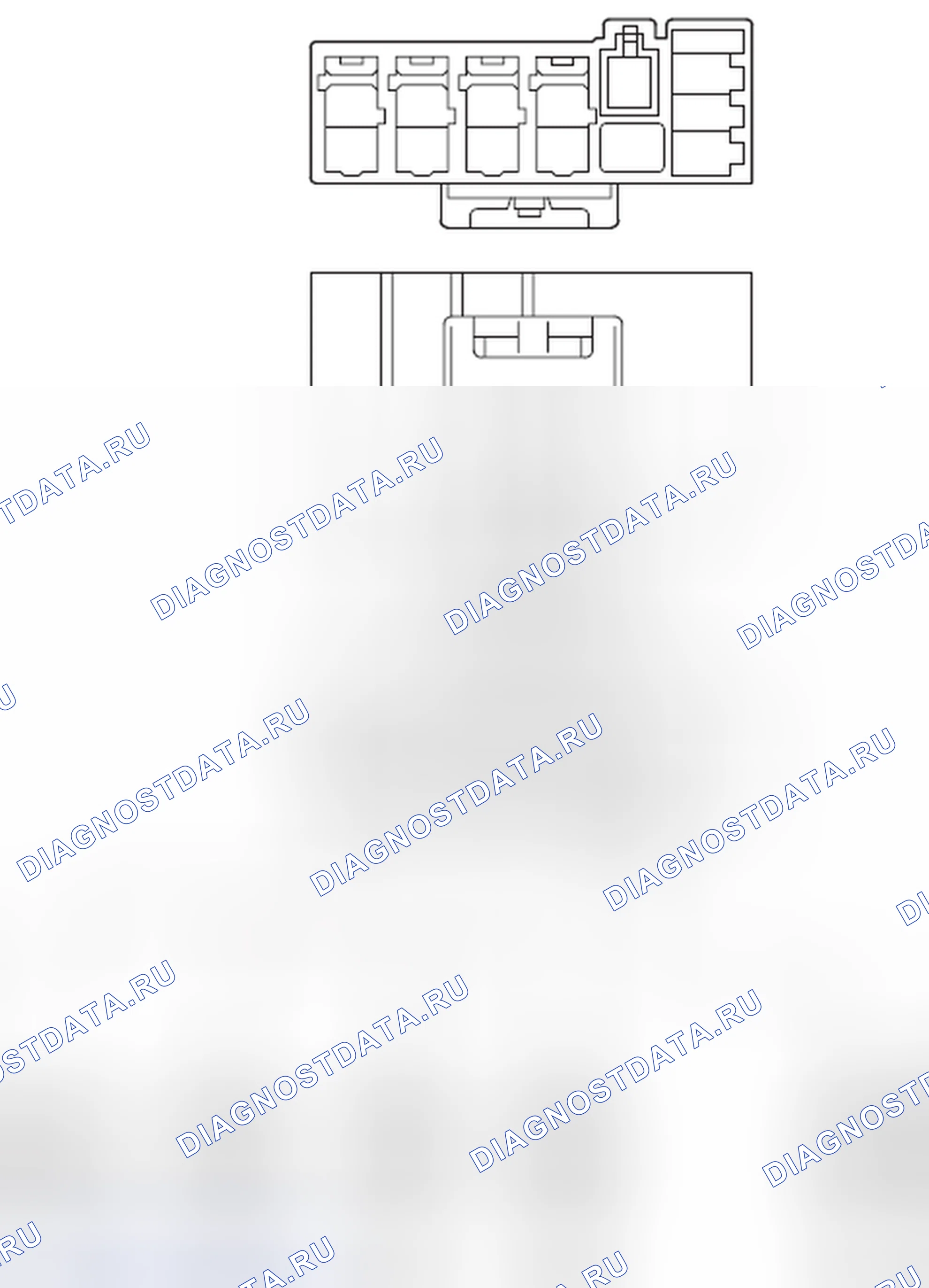 Рис. 402: Идентификация соединительного разъема (CAN № 2). Haval Xiaolong I