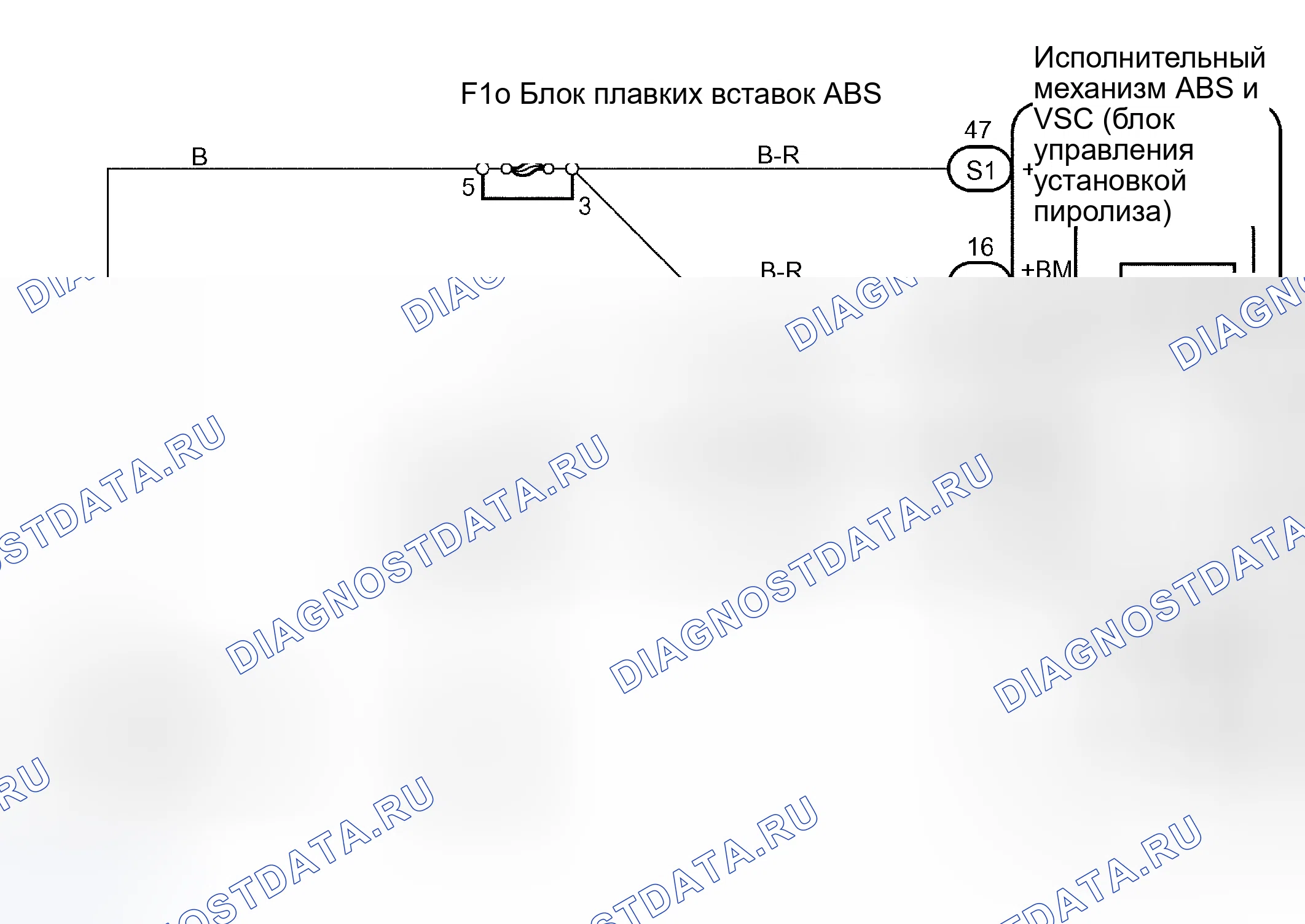 Рис. 73: электросхема. Toyota Sequoia I рестайлинг