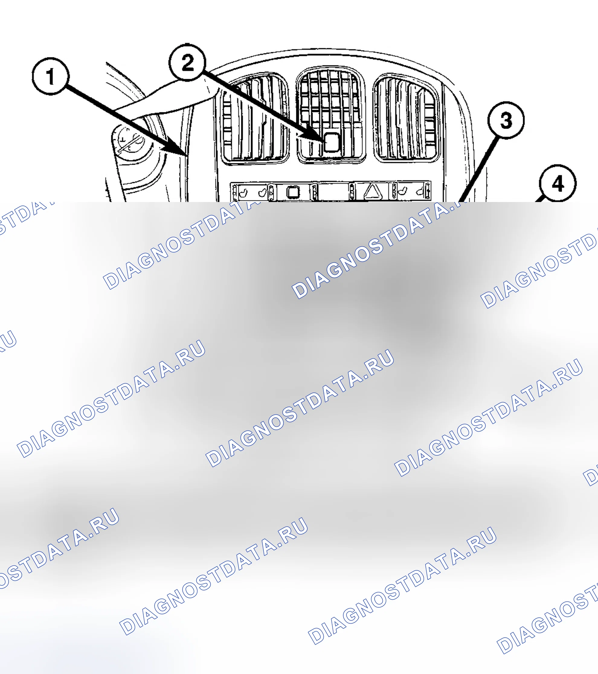 Рис. 3: ОПИСАНИЕ обогрева стёкол. Dodge Grand Caravan IV