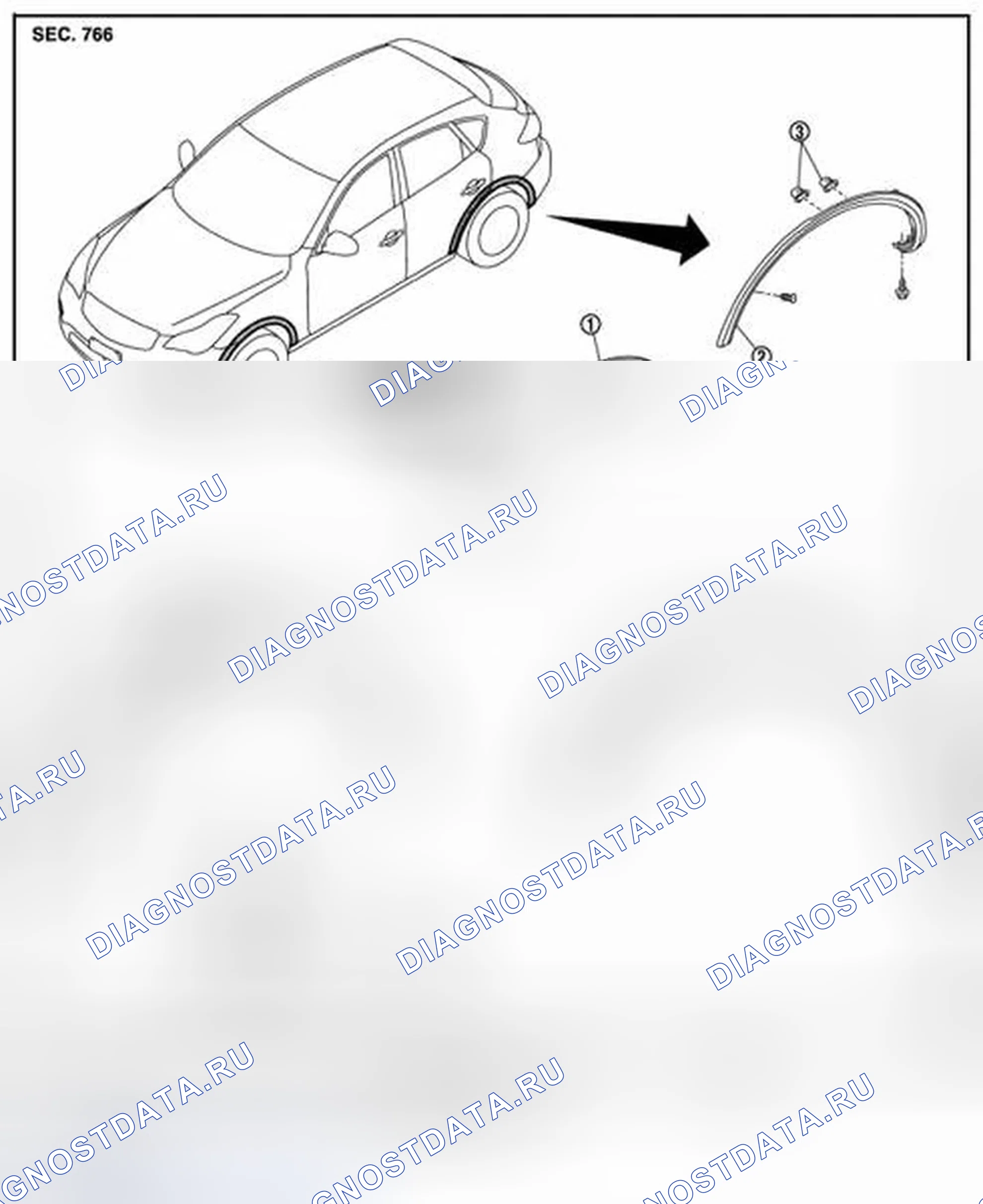 Рис. 42: Разнесенный вид. Infiniti EX35 I