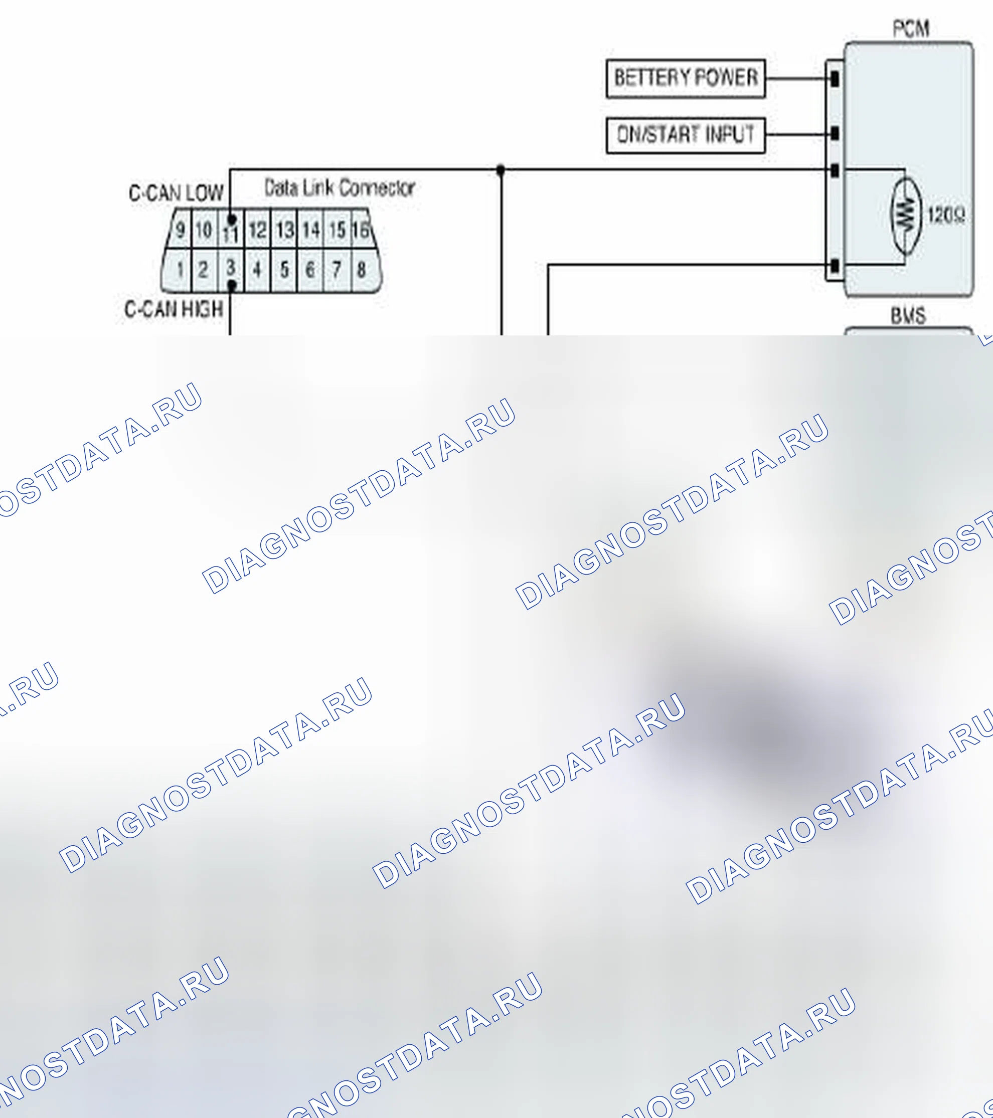 Рис. 543: Проверка цепи связи CAN. Kia Optima III