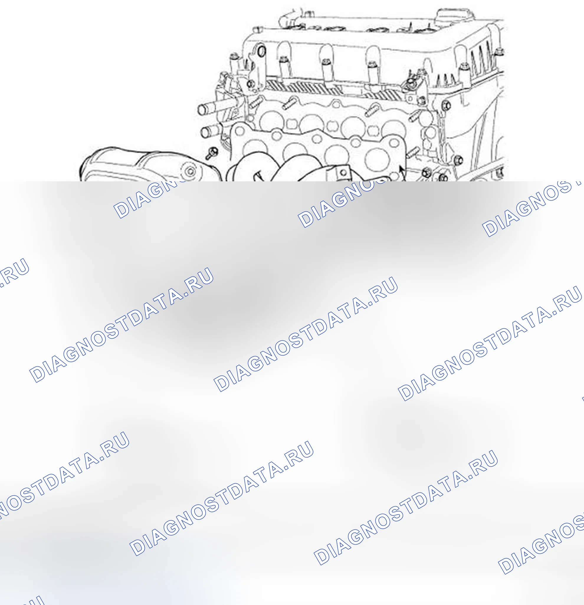Рис. 95: ВЫПУСКНОЙ КОЛЛЕКТОР. Hyundai Sonata V рестайлинг