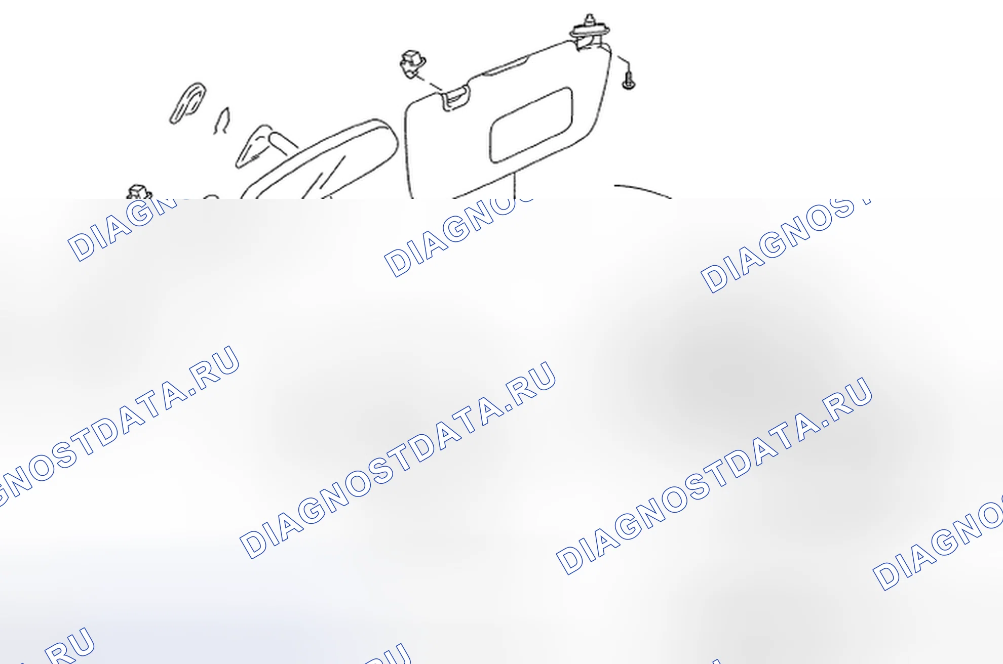 Рис. 42: ВНУТРЕННИЕ ЧАСТИ ПОМЕЩЕНИЯ. Subaru Impreza WRX GH