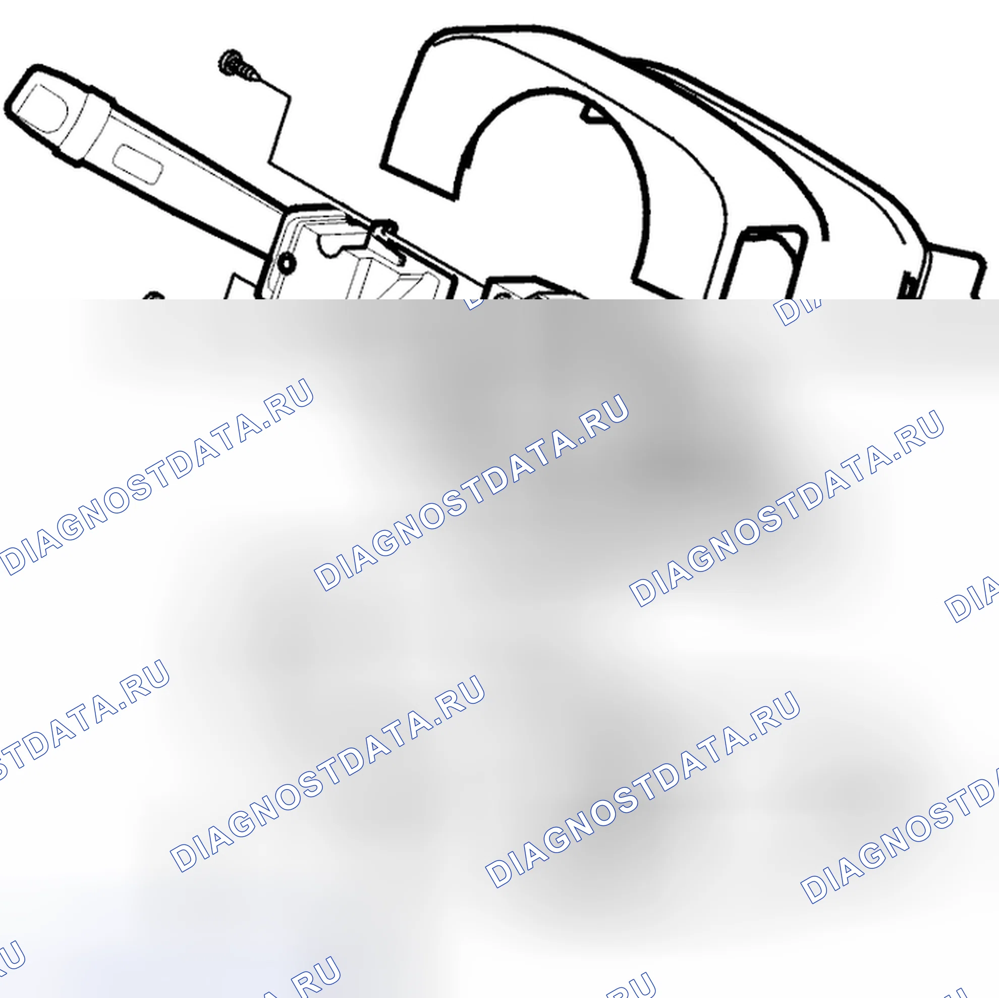 Рис. 11: Переключатель лампы сигнала поворота. Volvo S60 I