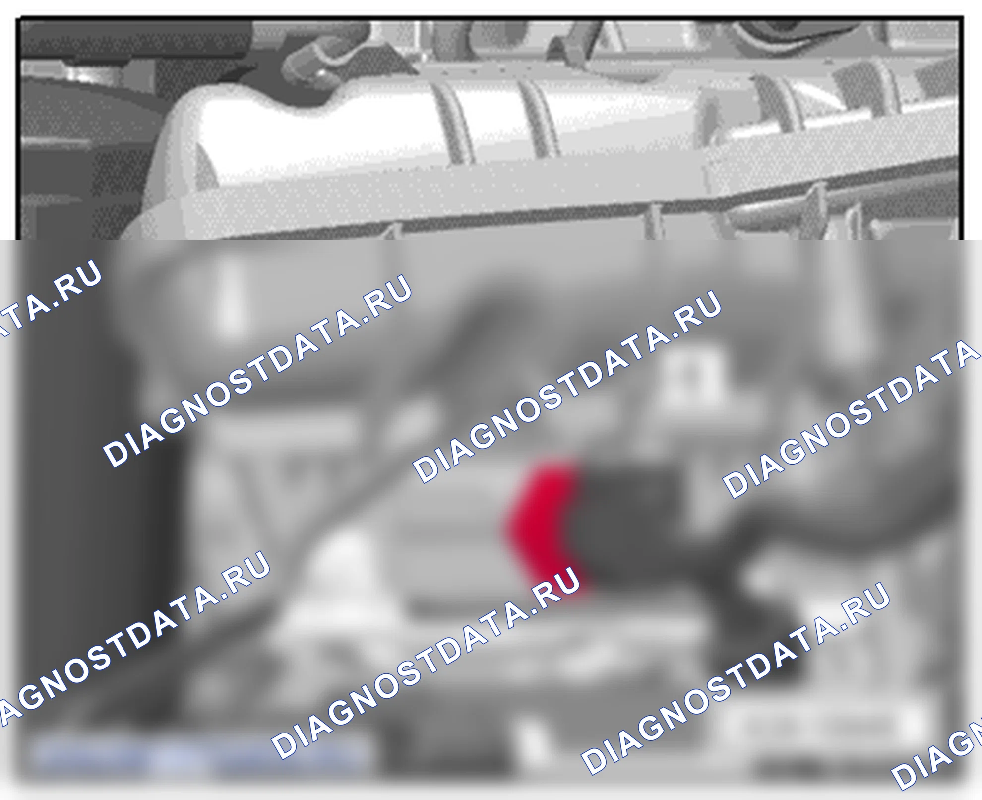 Впускной газопровод и распределитель топлива (1,8/112; 118 кВт TSI; 2,0/147 кВт TSI). Skoda Superb Ii
