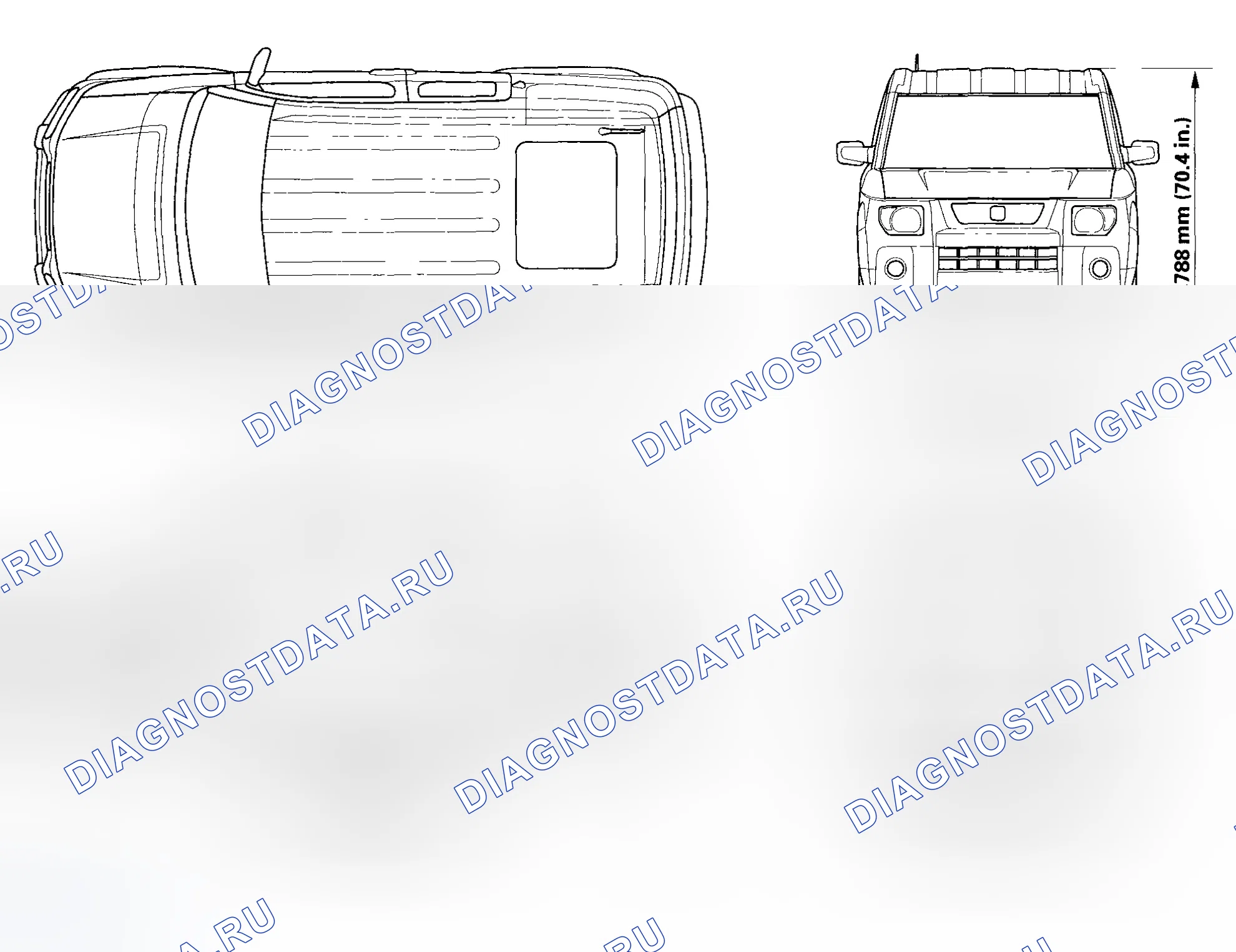 Рис. 2: Характеристики кузова. Honda Element I