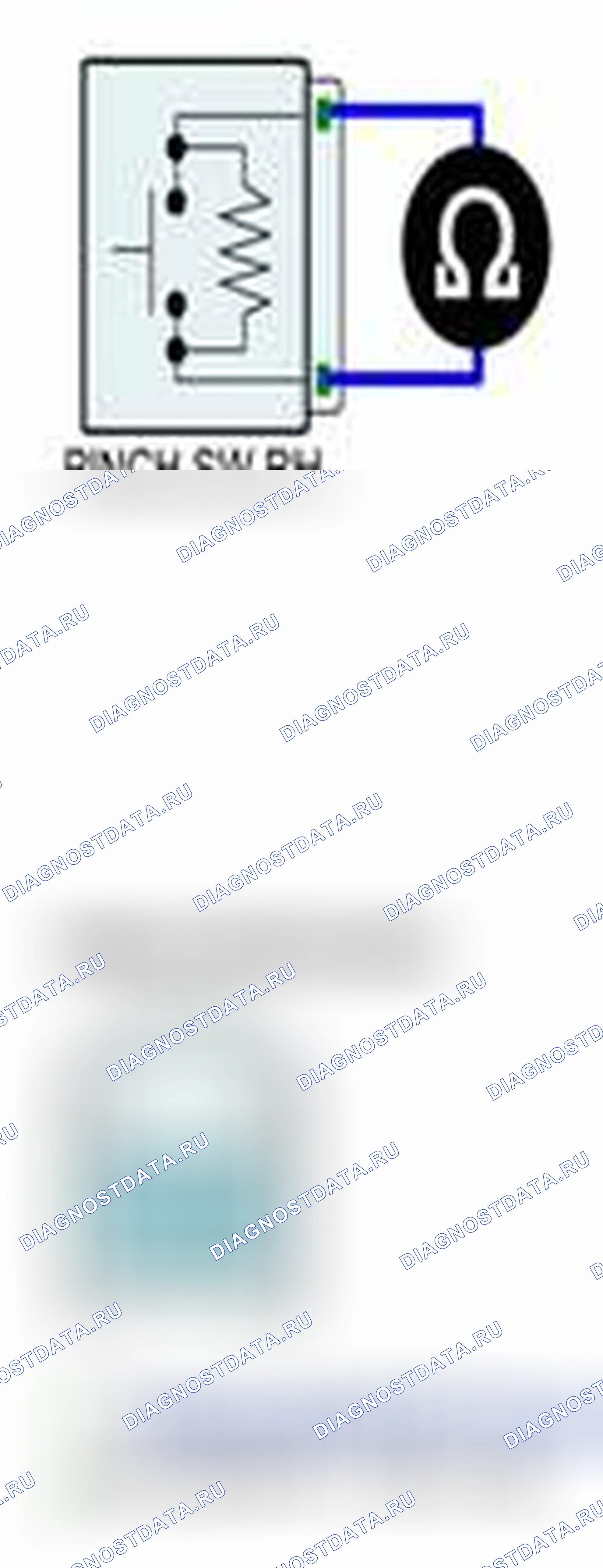 Рис. 184: Проверка правой APS. Hyundai Veracruz I