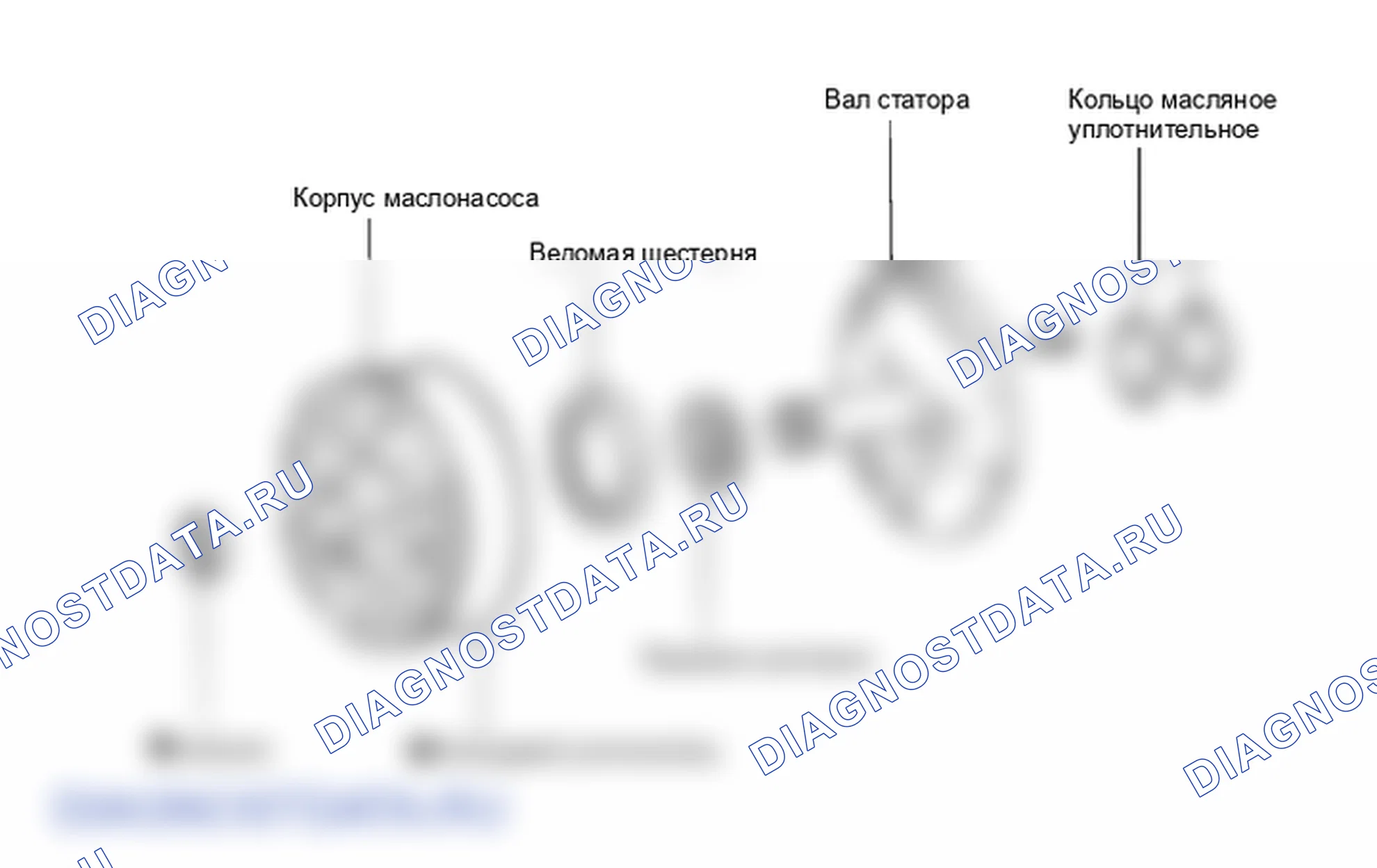 Детали масляного насоса. Hyundai H-1 A1