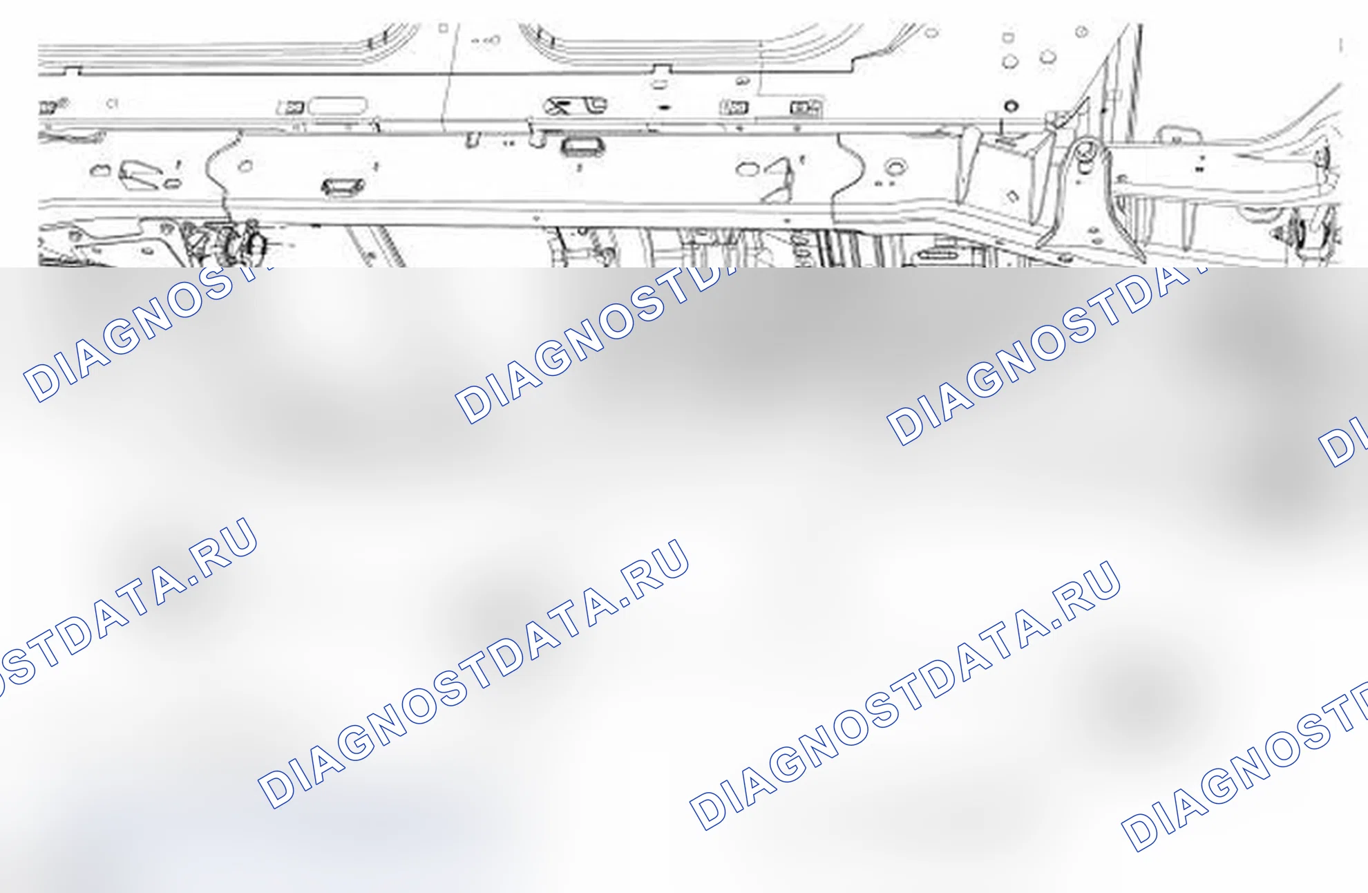Рис. 6: Карданный вал - задний, двухсекционный, привод на задние колеса (RWD). Ford Explorer IV