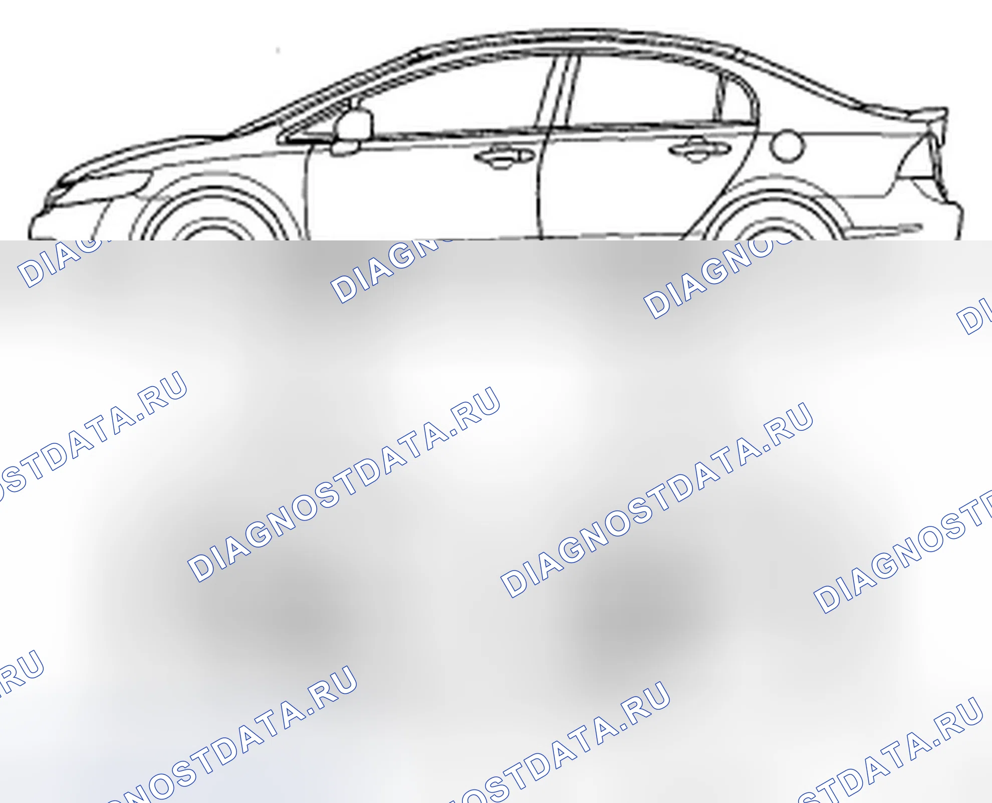 Рис. 36: Подъем транспортного средства. Honda Civic VIII