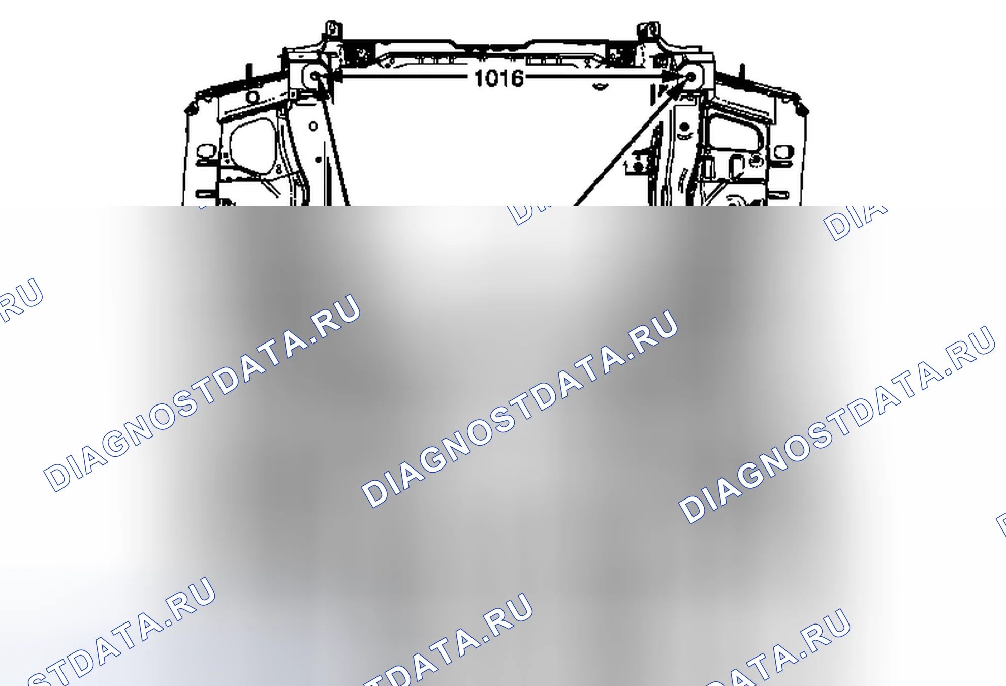 Рис. 57: Передний конец Нижний. Chevrolet Cruze I рестайлинг