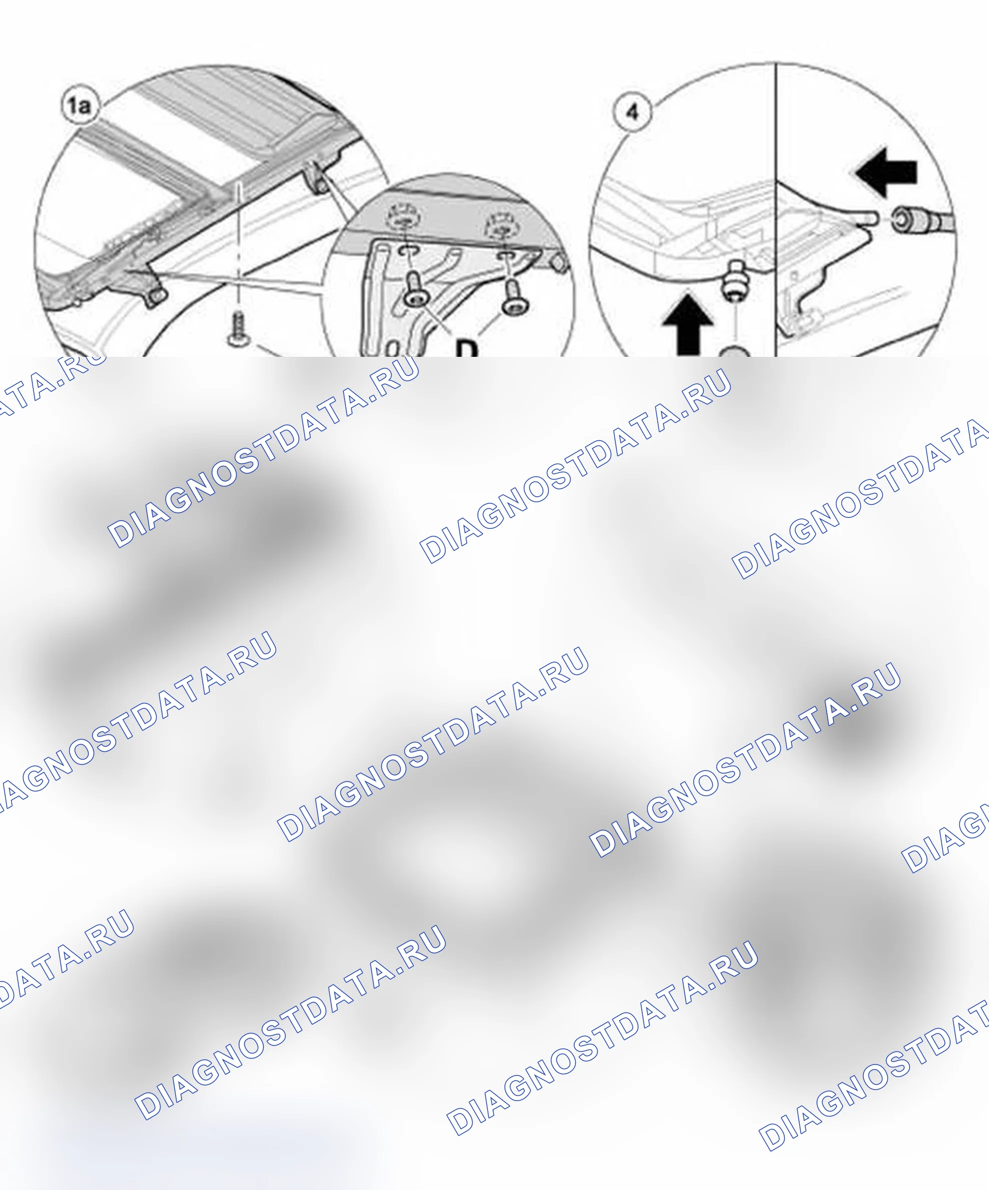 Рис. 93: Установка рамы для раздвижной крыши. Porsche 911 Carrera 4 996 рестайлинг