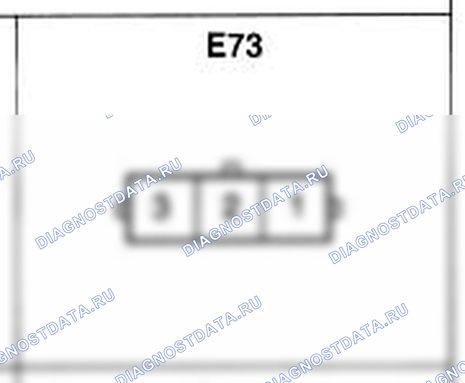 Распиновка разъёма E73 — жгута двигателя. Hyundai H-1 A1