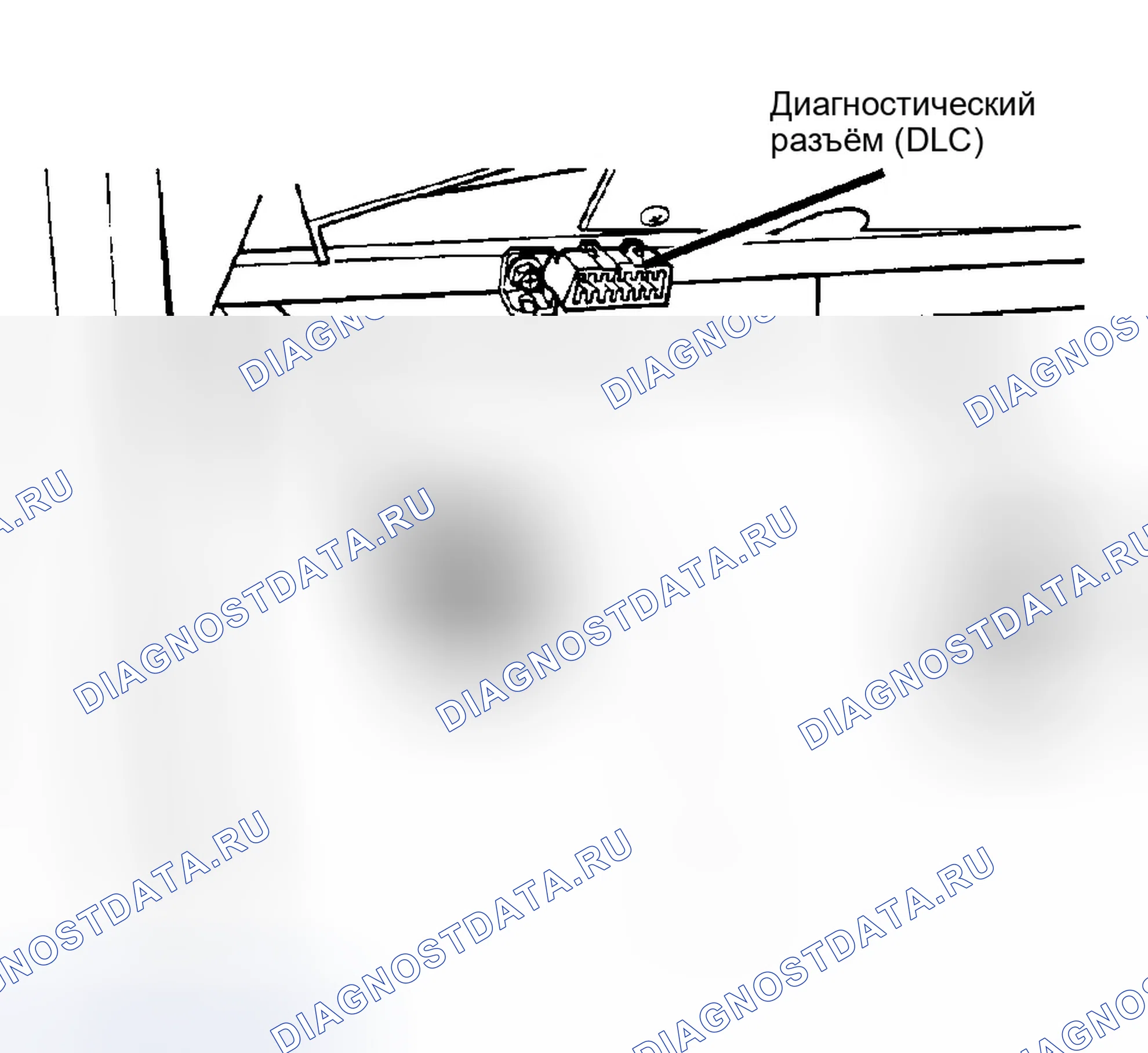 Рис. 3: РАЗЪЕМ КАНАЛА ПЕРЕДАЧИ ДАННЫХ. Dodge Caravan IV