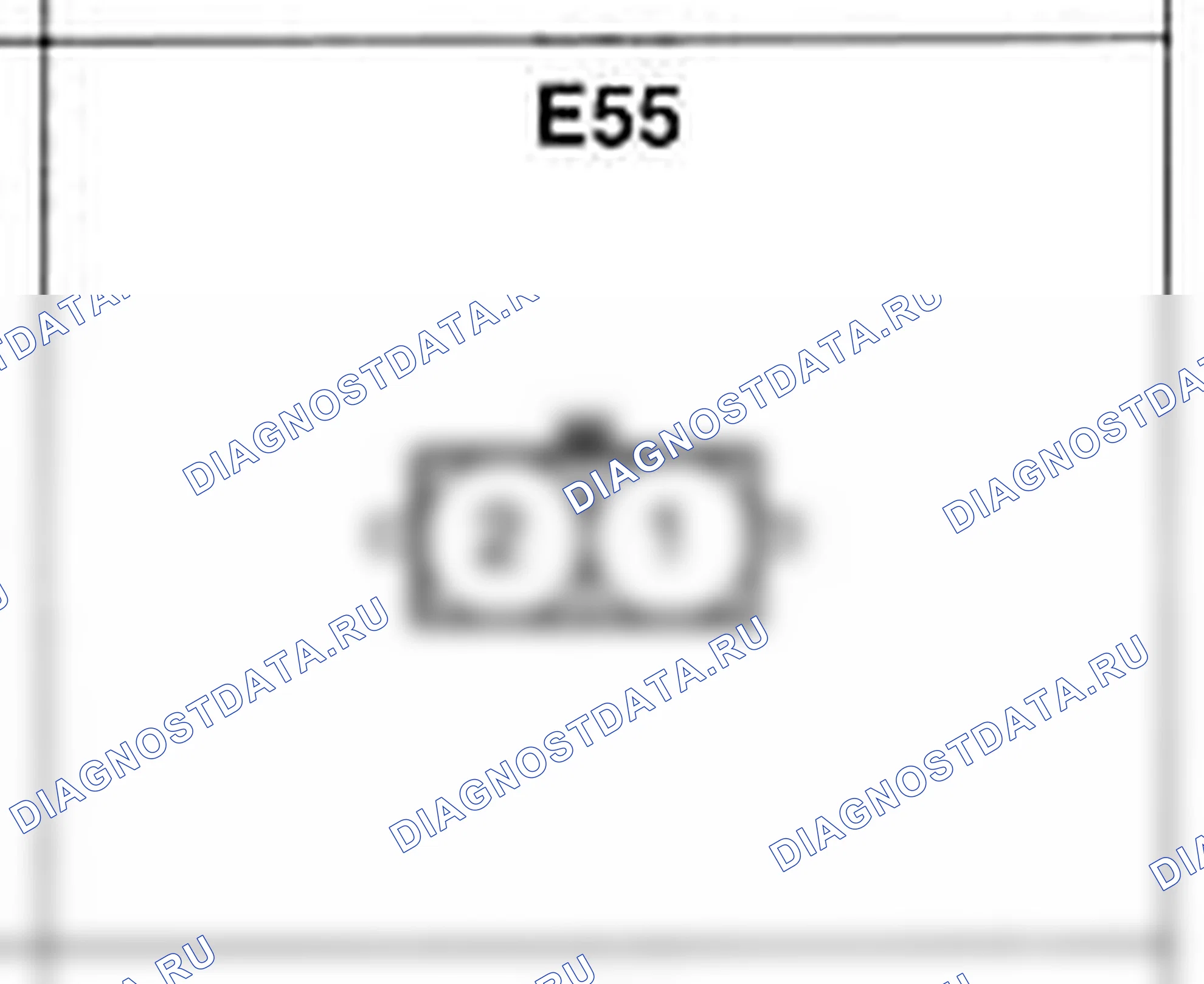 Распиновка разъёма E55 — жгута двигателя. Hyundai H-1 A1