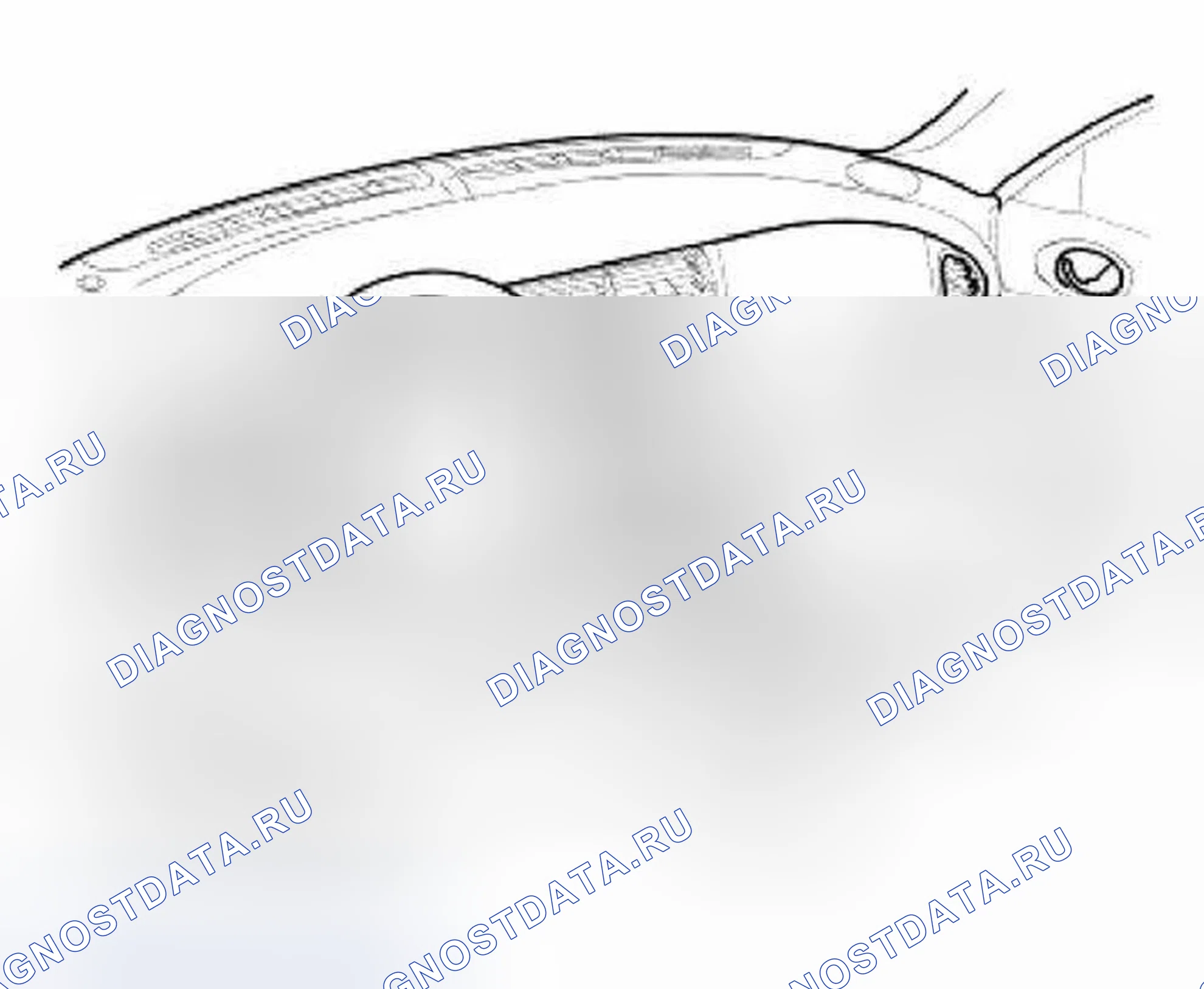 Рис. 49: Идентификация внутренней облицовки. Jaguar XKR I