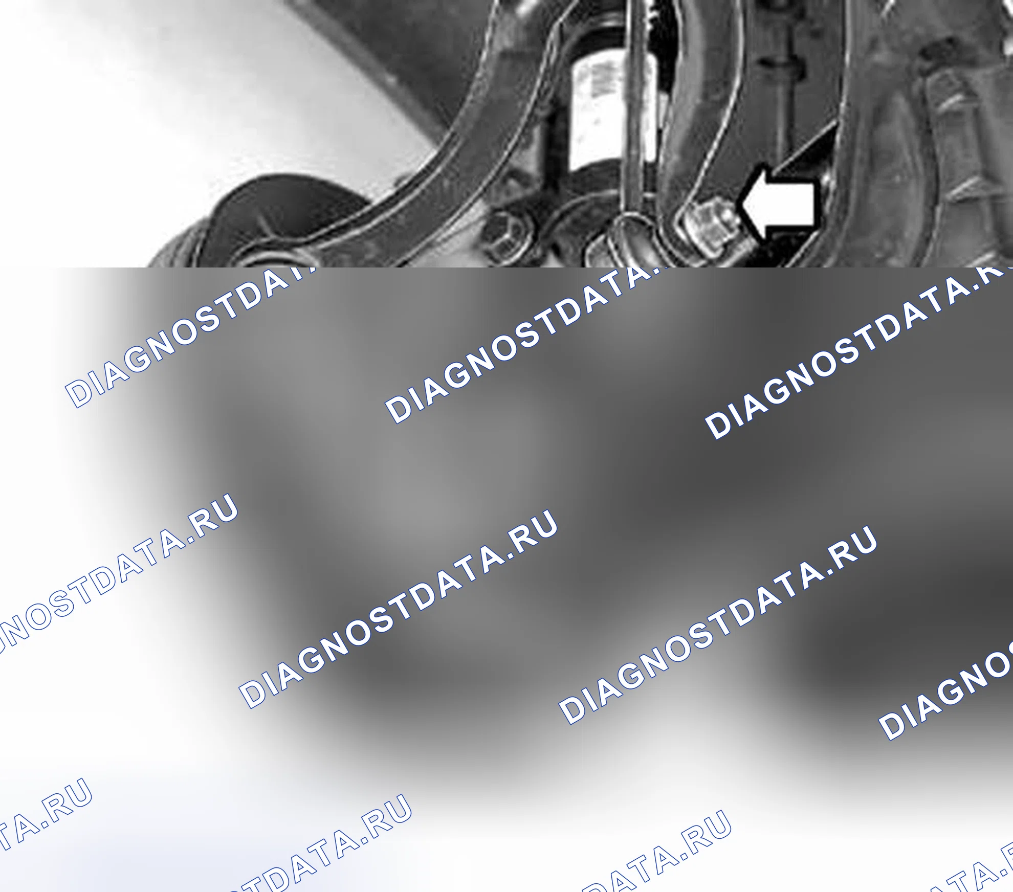 Рис. 104: Подгонка шарового шарнира к цапфе оси. Volvo C70 I