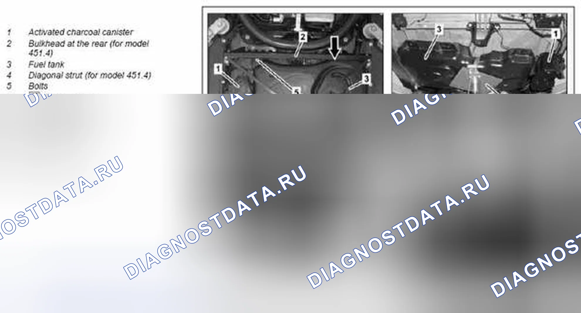 Рис. 61: Демонтаж / монтаж фильтра с активированным углем - AR47.30-P-8212MCU. Kia Soul I