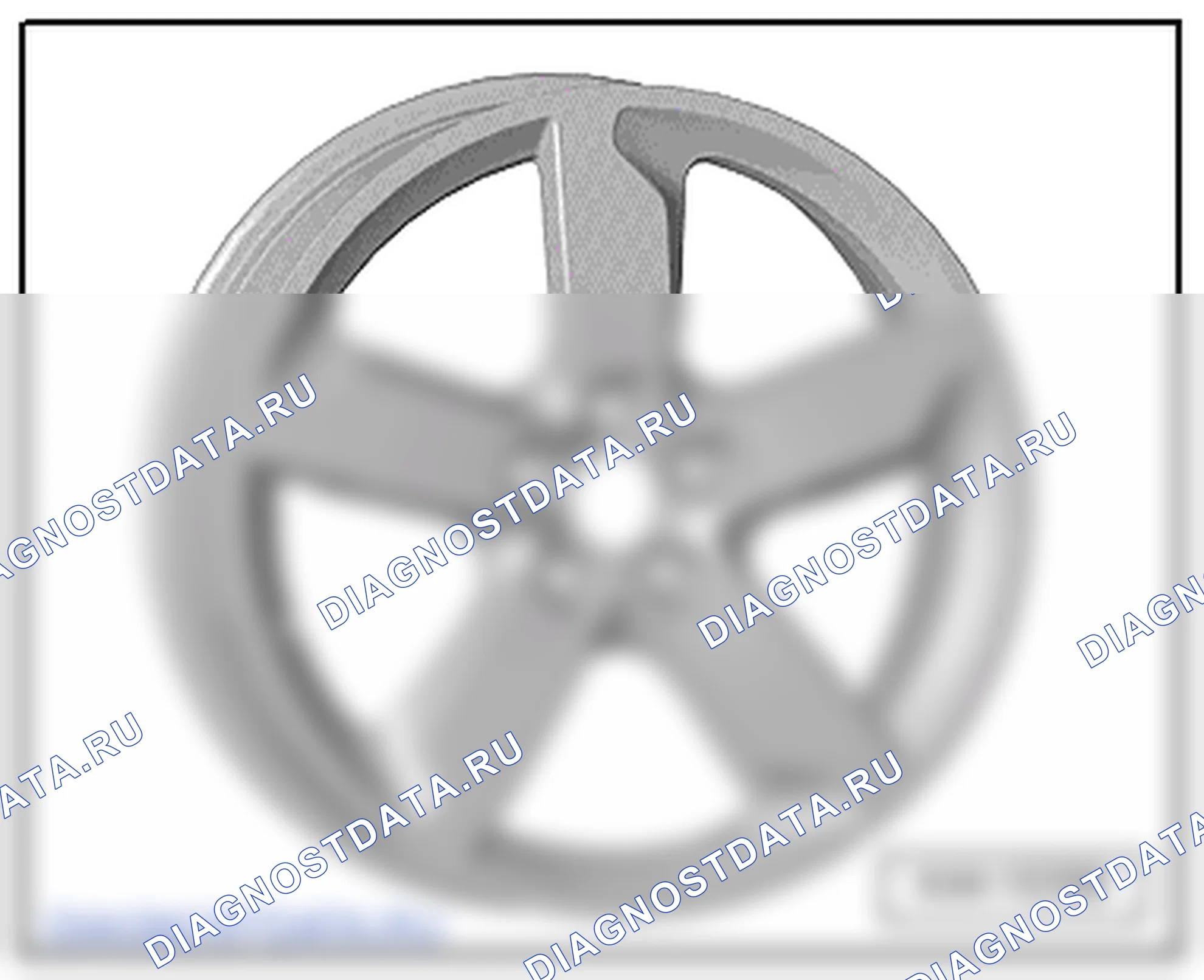 Обод - 8 Дж х 19 (стеклопакет 2). Audi Q5 II