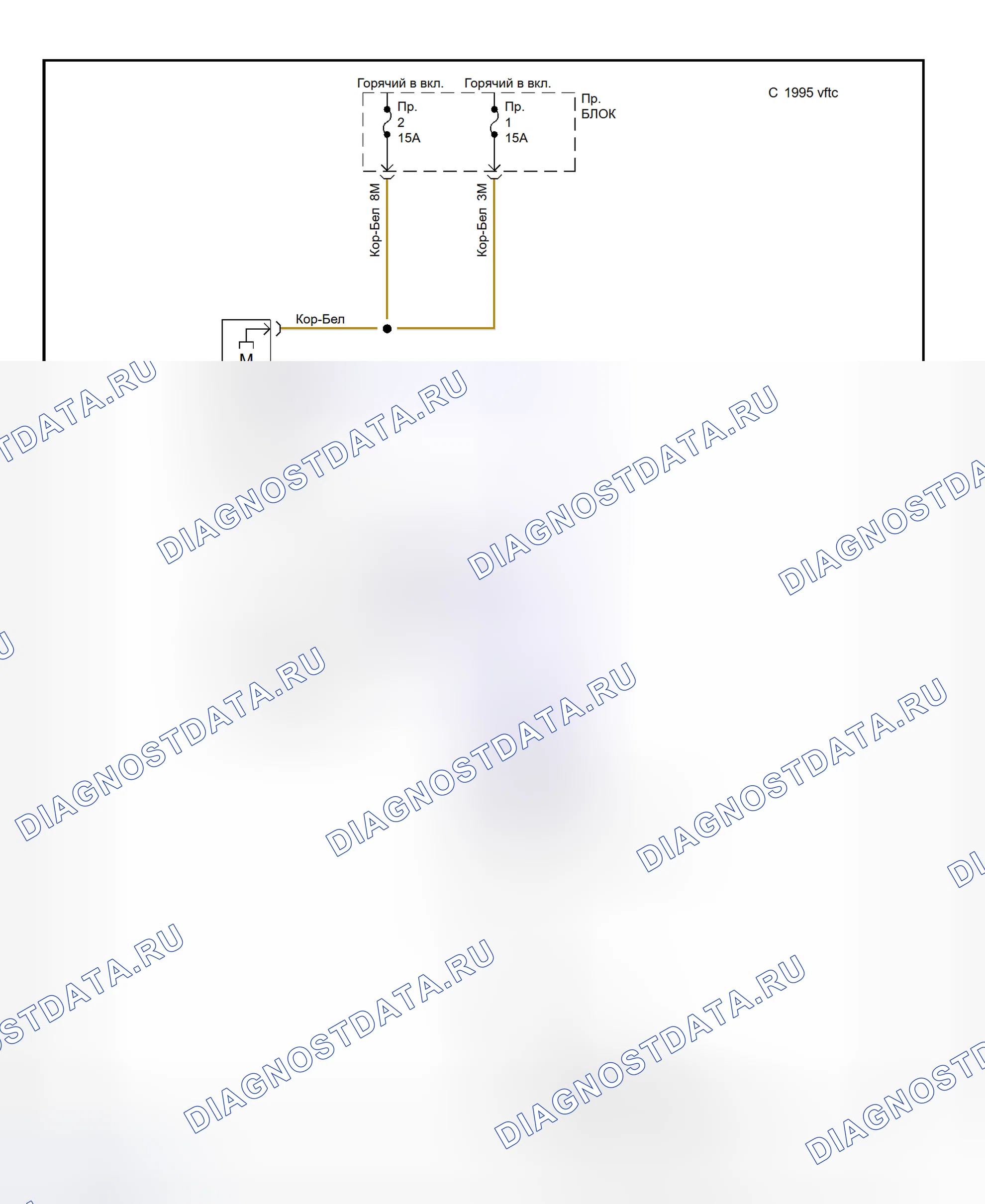 Рис. 4: Схема подключения системы подогревателя. Nissan Altima L30