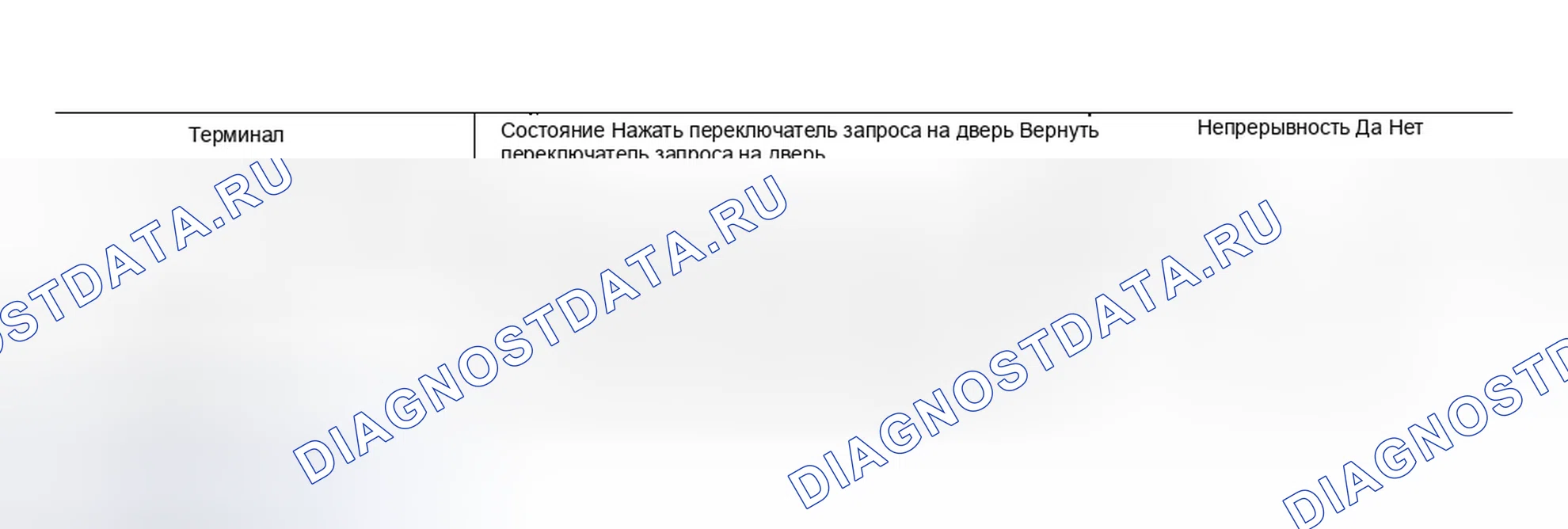 Рис. 91: 3. Проверка работы переключателя запроса двери. Infiniti FX35 I