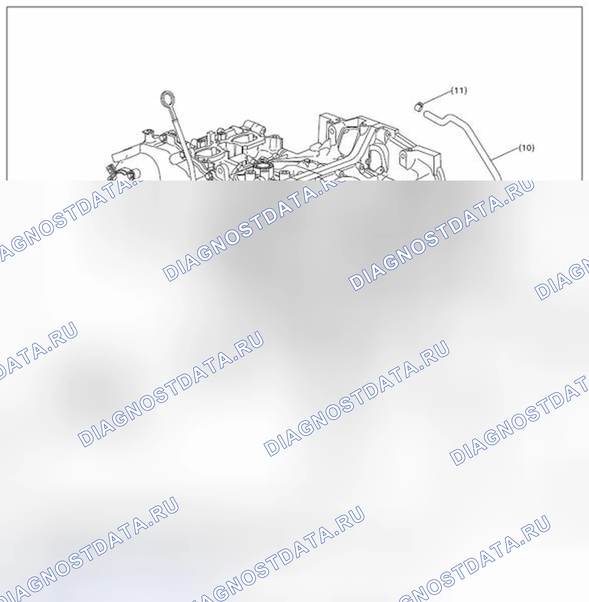 Рис. 8: ВОДЯНОЙ НАСОС. Subaru Legacy BM/BR рестайлинг