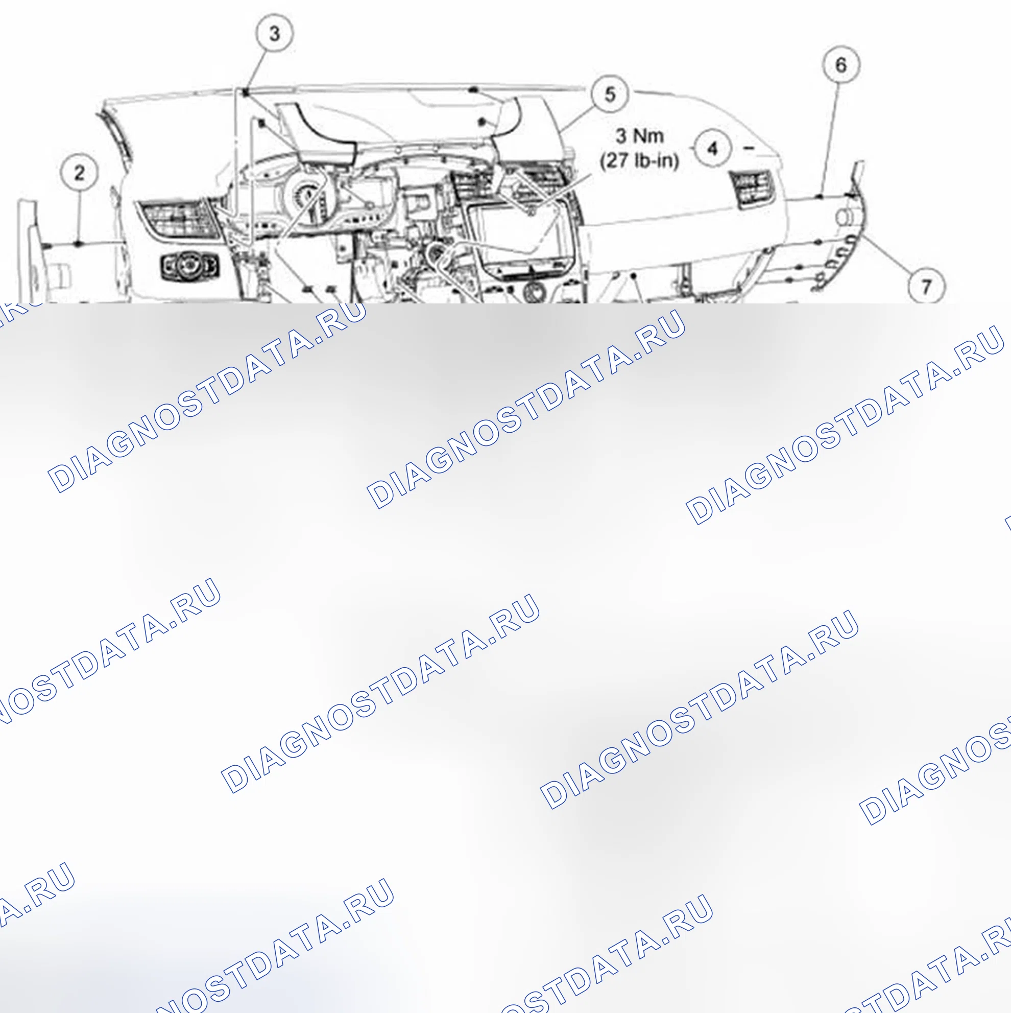 Рис. 59: Приборная панель Edge. Ford Edge I рестайлинг