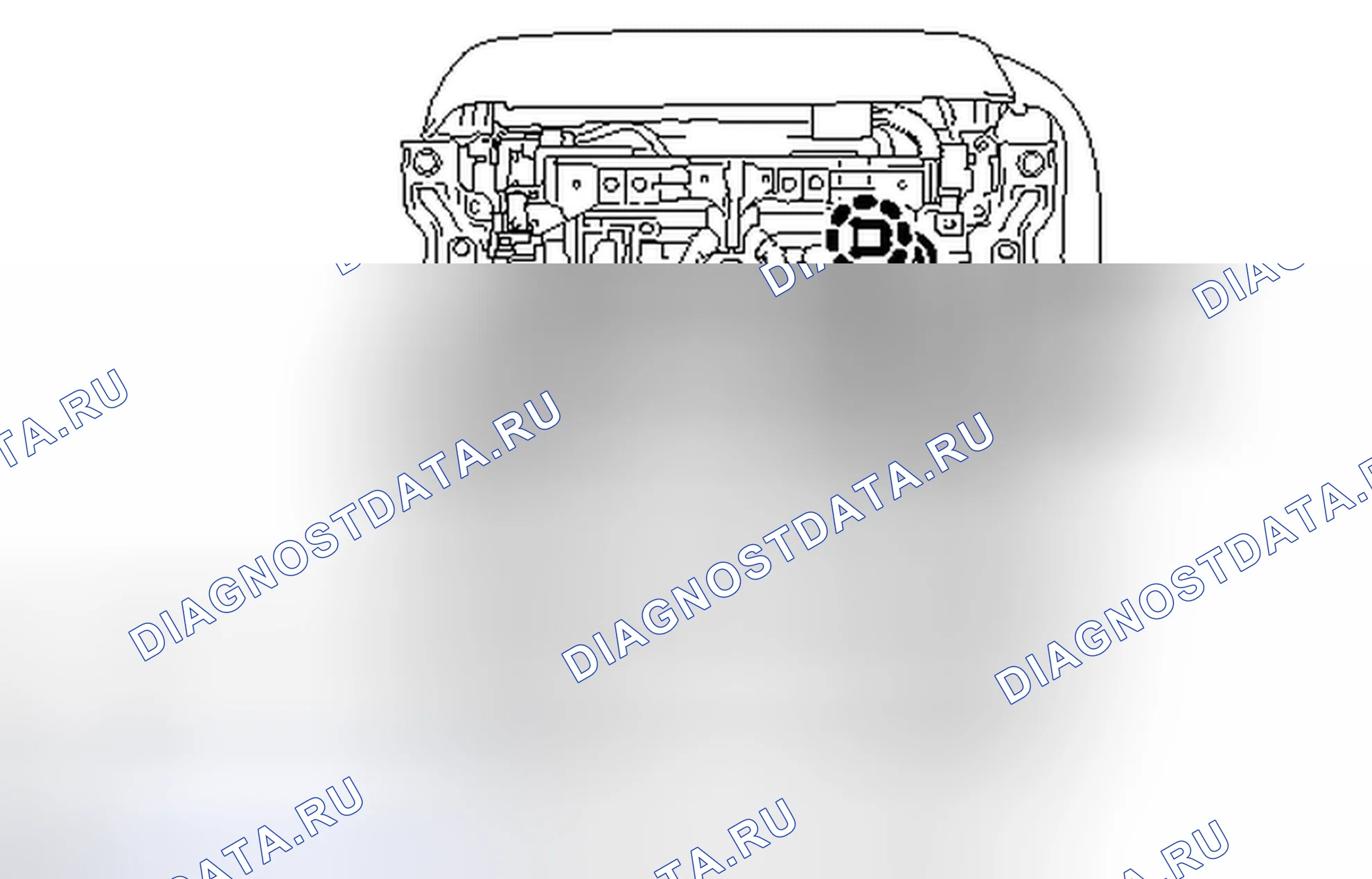 Рис. 3: ДЕМОНТАЖ. Toyota Avalon XX30 рестайлинг 2
