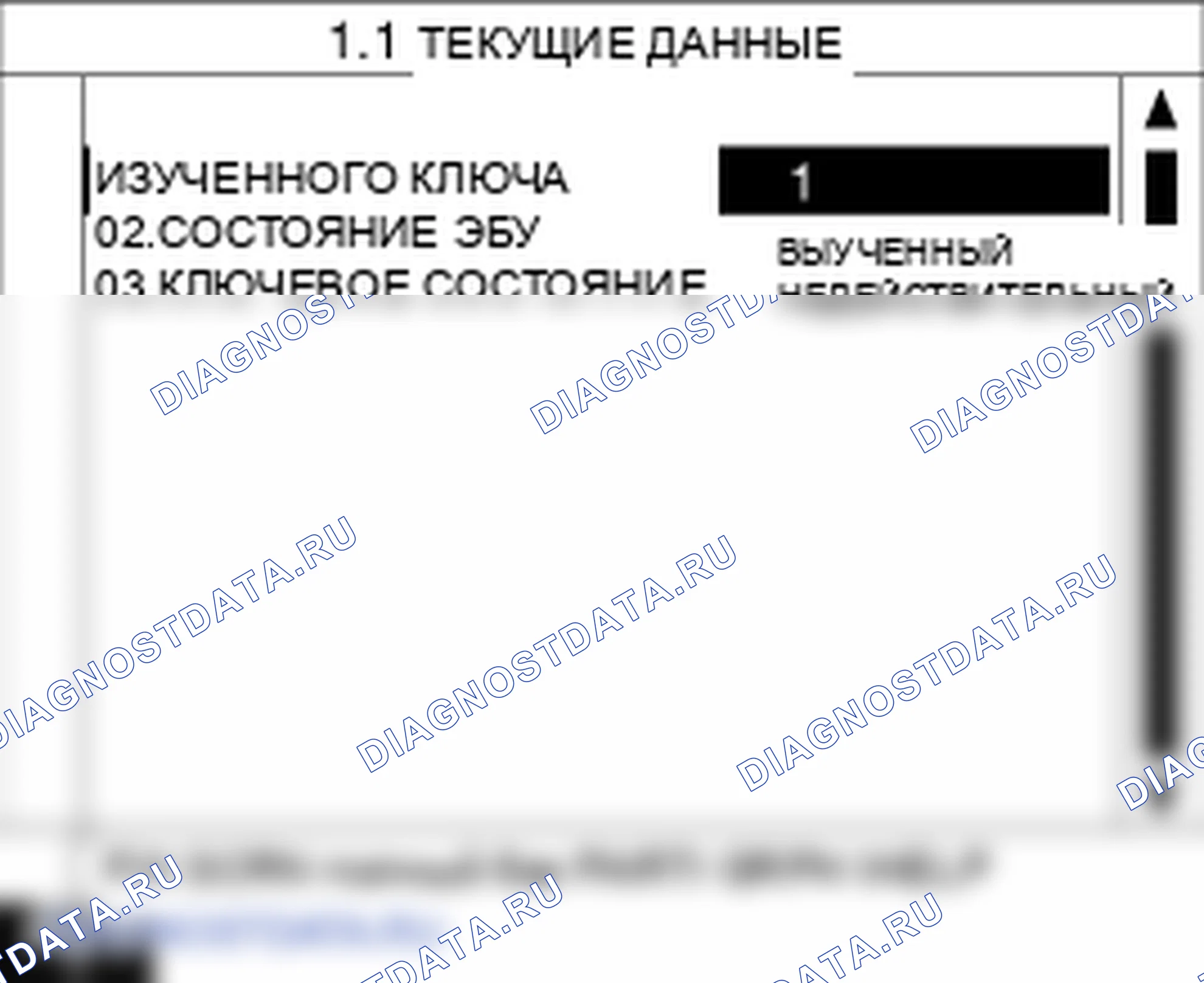Данные диагностического сканера — P1695. Kia Sportage KM