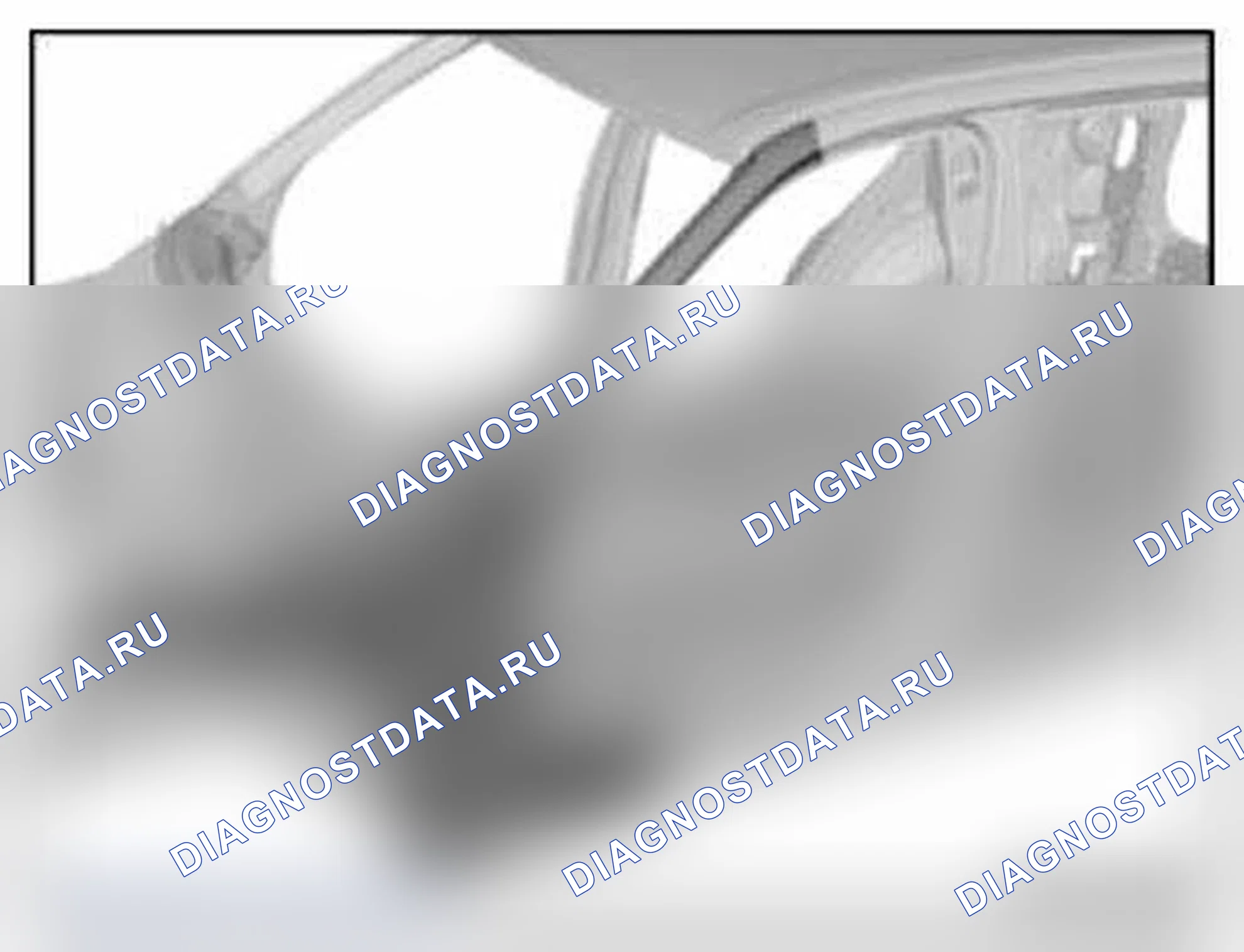 Рис. 12: Каркас крыши, спереди. BMW X5 M E70