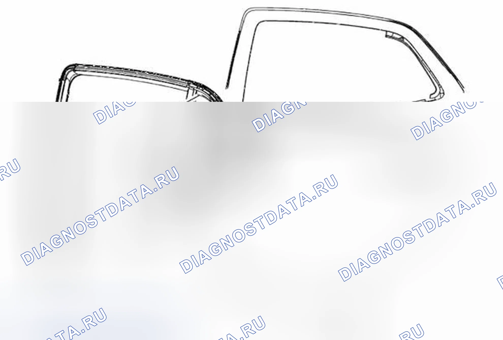 Рис. 10: Замена стационарного окна задней боковой двери. Buick Encore I