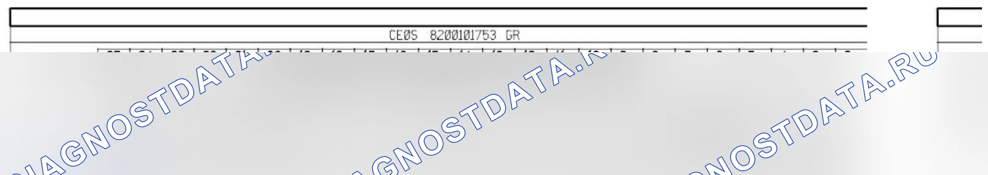 Распиновка разъёма 756 — ЭБУ подушек безопасности и преднатяжителей ремней безопасности. Renault Clio IV