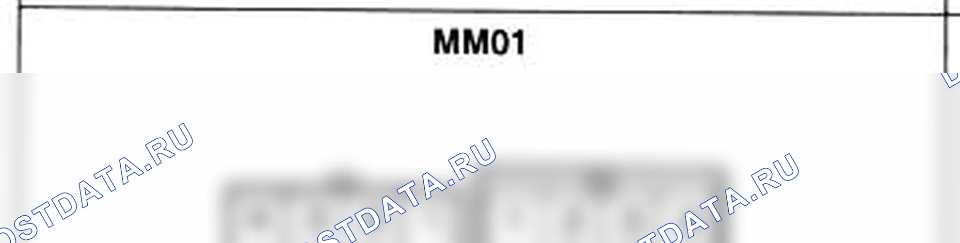 Распиновка разъёма MM01 — основного жгута. Hyundai Atos MX