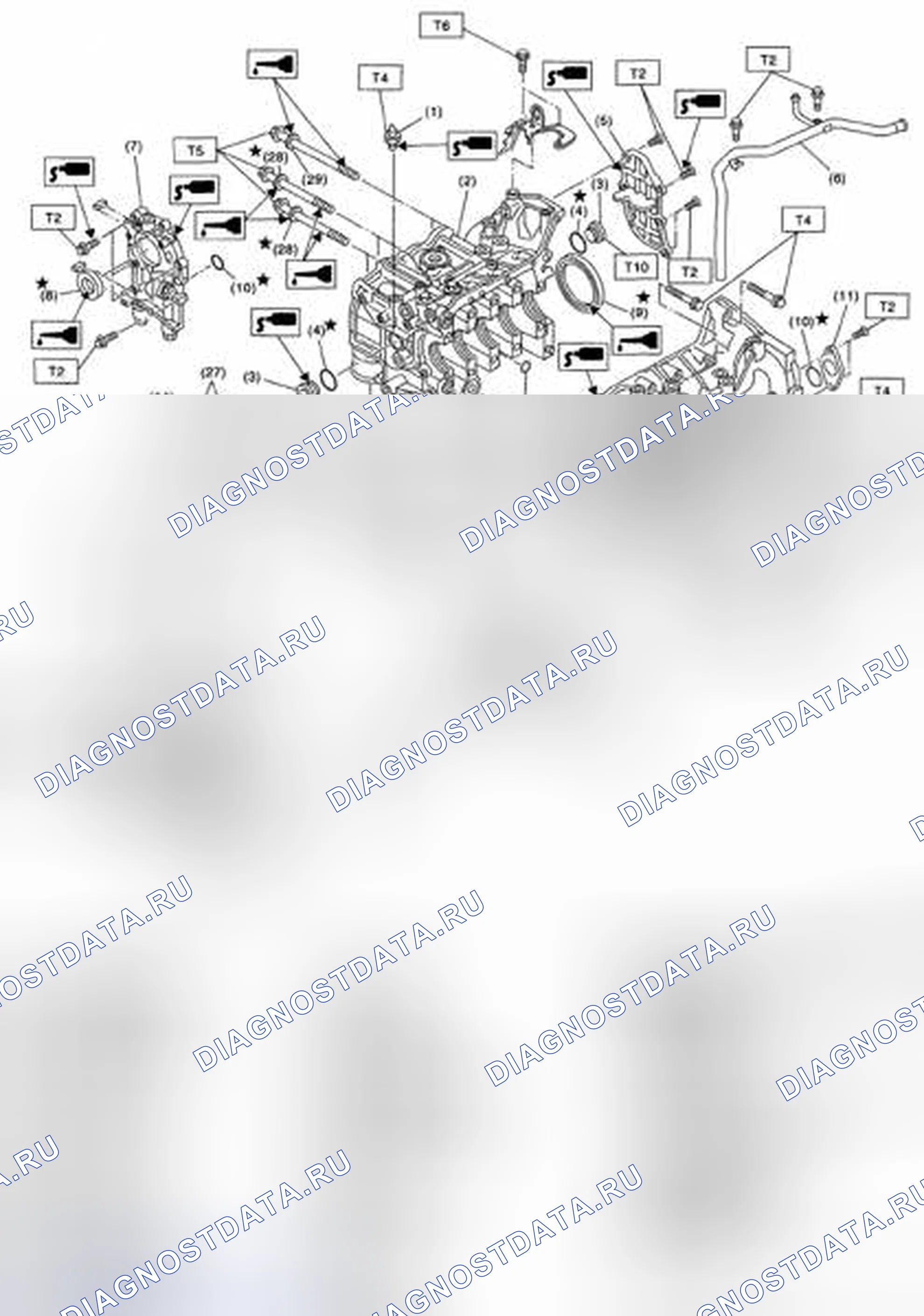 Рис. 50: БЛОК ЦИЛИНДРОВ. Subaru Outback BP рестайлинг