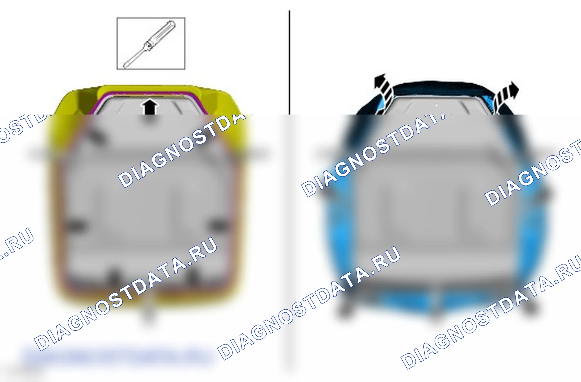 Как снять и установить обивку подушки сиденья пассажира. Ford Tourneo Courier I