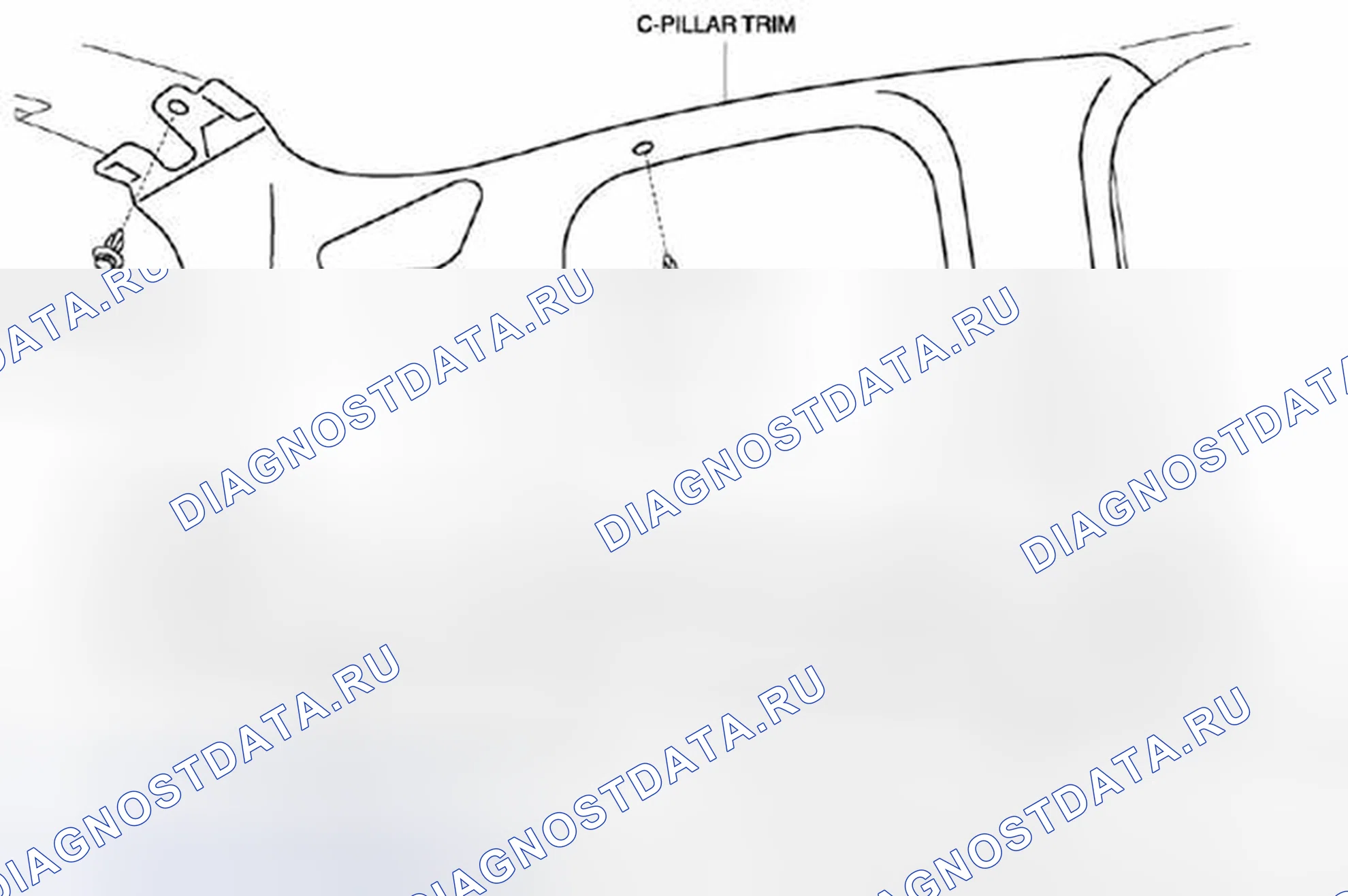 Рис. 92: ДЕМОНТАЖ / МОНТАЖ облицовки СТОЙКИ C. Honda Civic IX рестайлинг