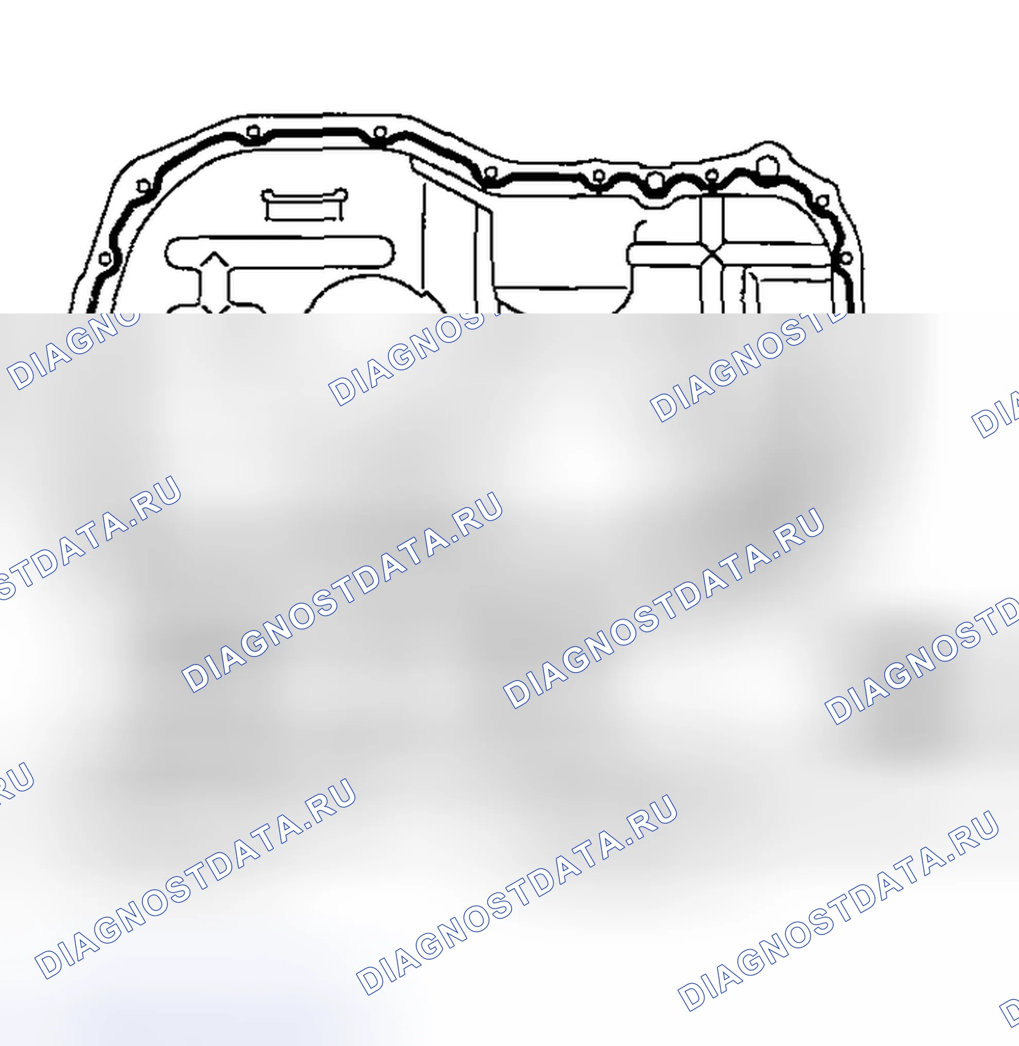 Рис. 71: > > A < < УСТАНОВКА МАСЛЯНОГО ПОДДОНА ДВИГАТЕЛЯ. Mazda MX-30 I
